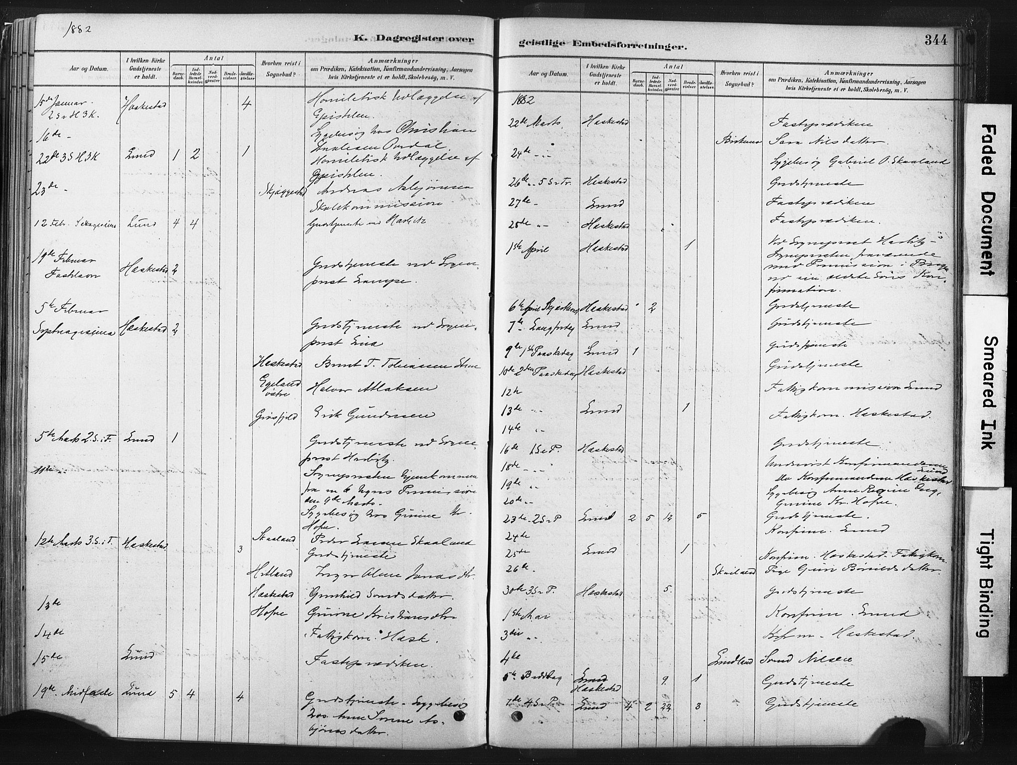 Lund sokneprestkontor, SAST/A-101809/S06/L0011: Parish register (official) no. A 10, 1877-1904, p. 344