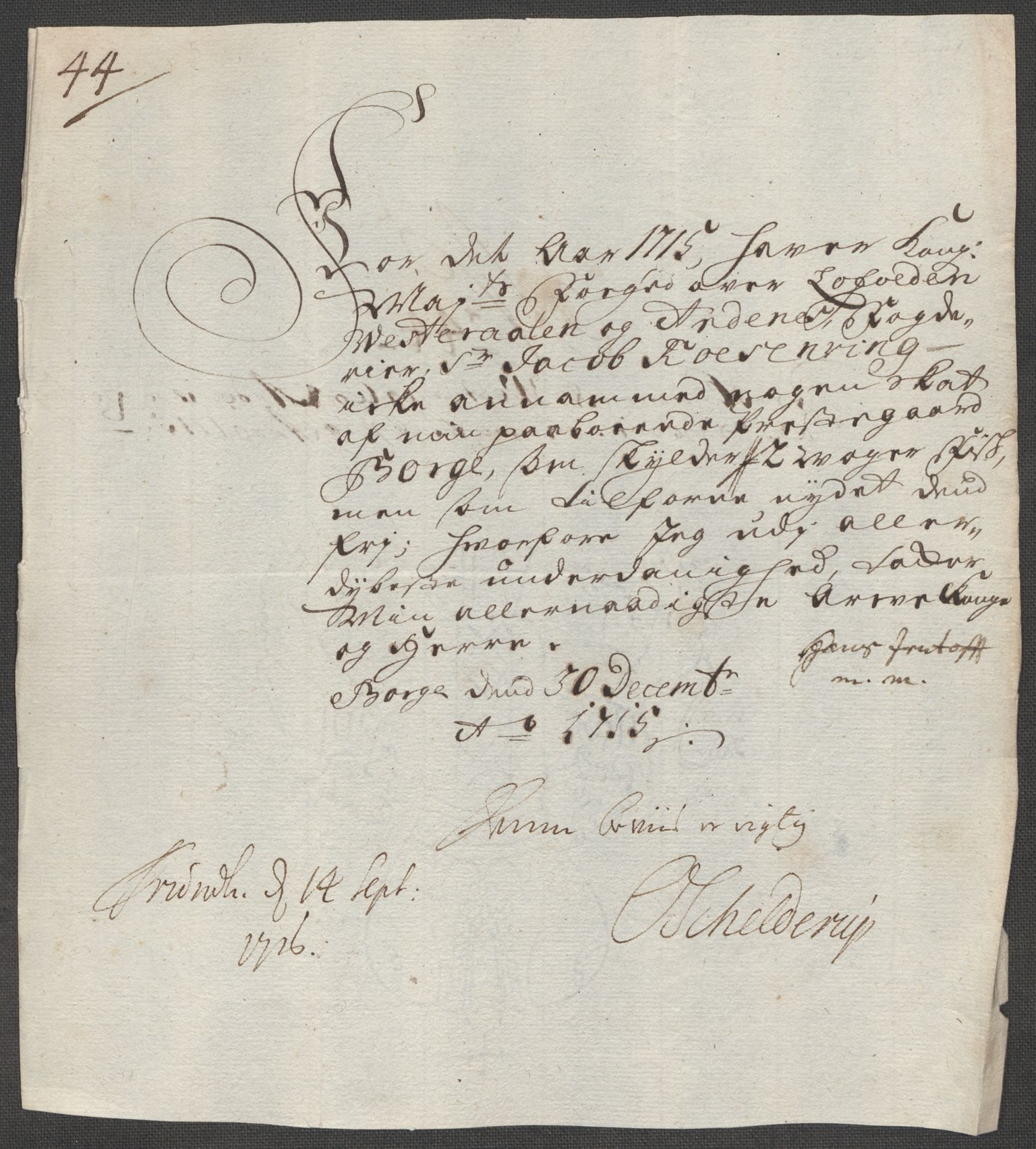 Rentekammeret inntil 1814, Reviderte regnskaper, Fogderegnskap, AV/RA-EA-4092/R67/L4681: Fogderegnskap Vesterålen, Andenes og Lofoten, 1715, p. 219