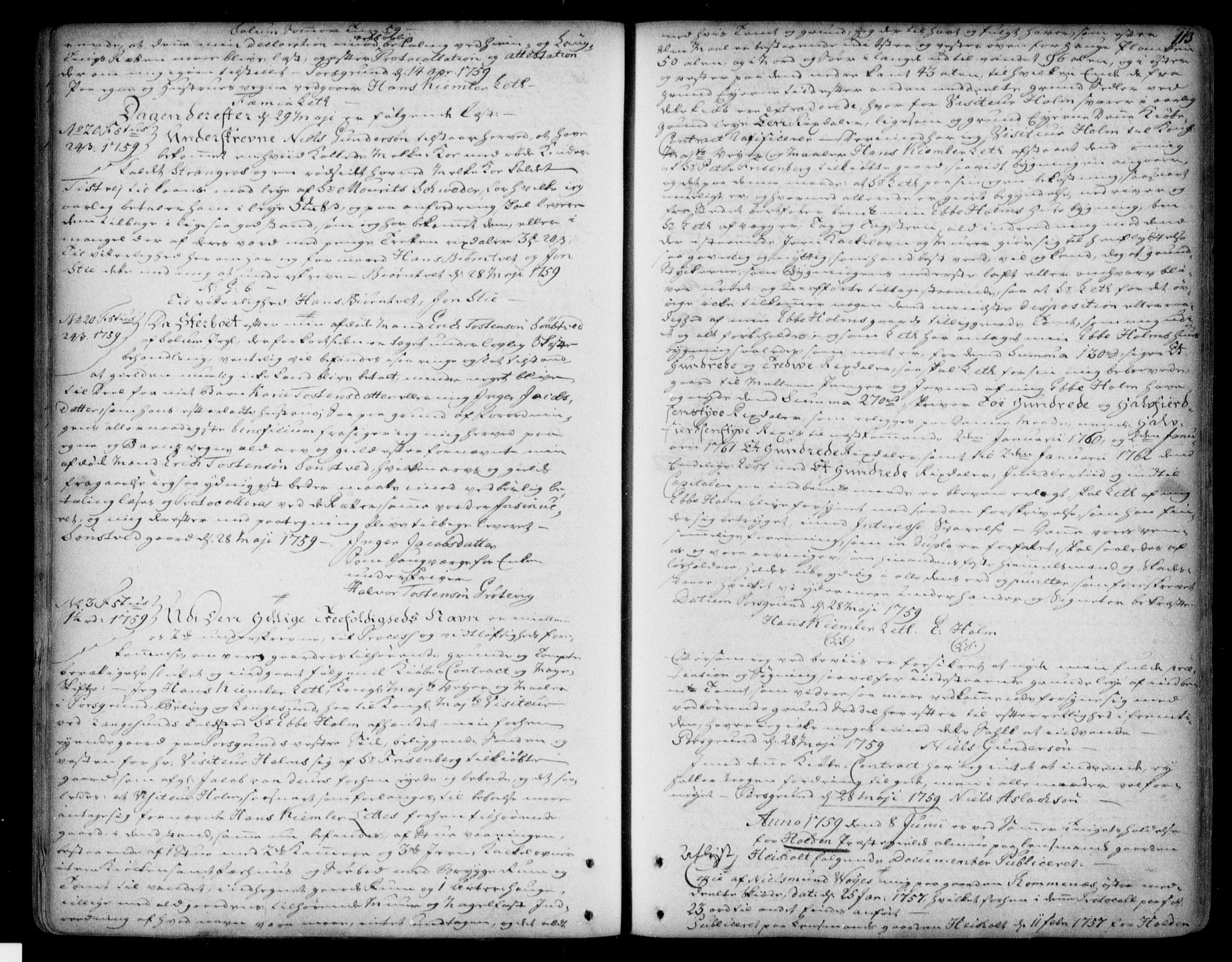 Nedre Telemark sorenskriveri, AV/SAKO-A-135/G/Ga/Gaa/L0001k: Mortgage book no. K, 1756-1775, p. 113