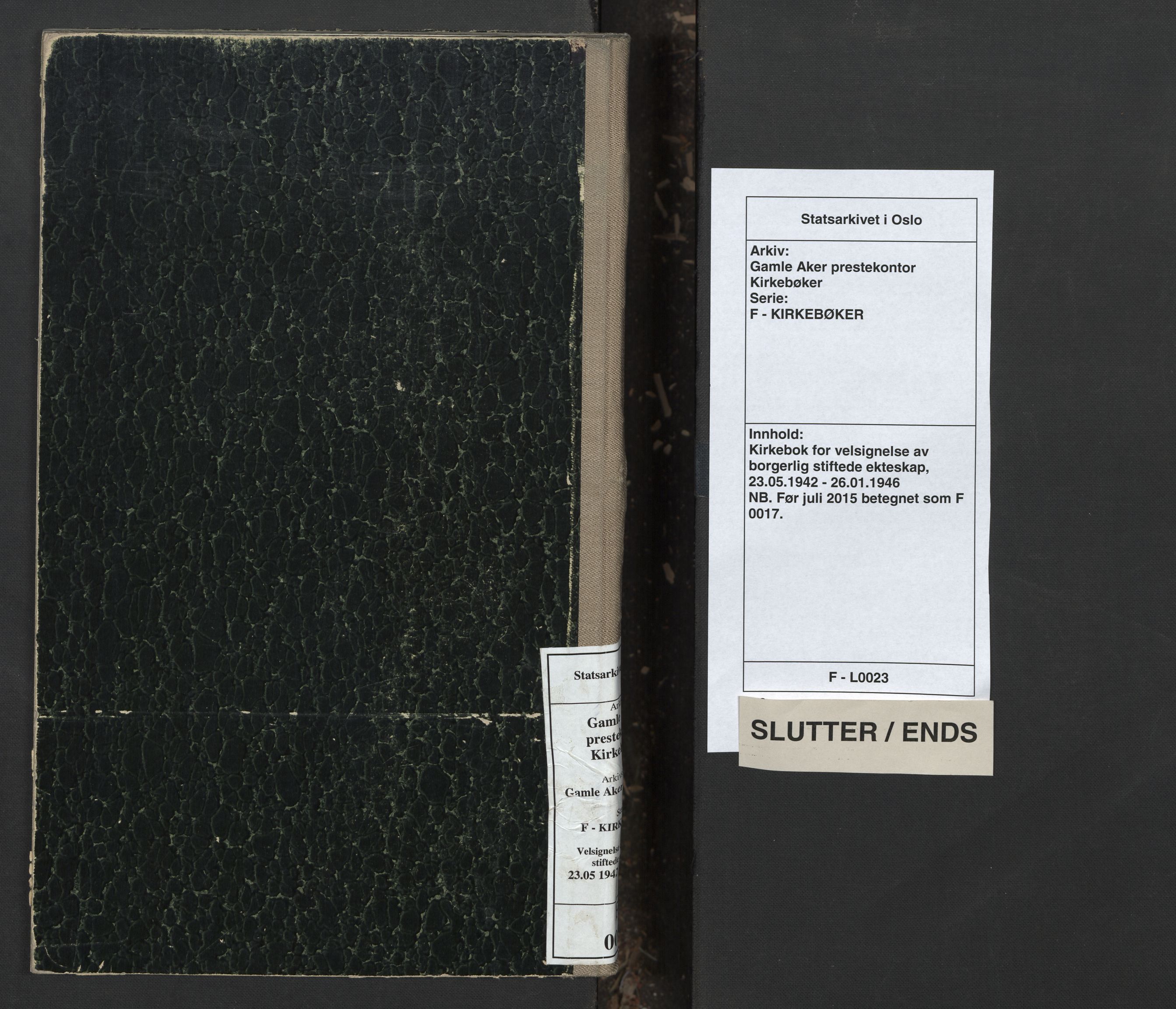 Gamle Aker prestekontor Kirkebøker, AV/SAO-A-10617a/F/L0023: Parish register (official) no. 23, 1942-1946