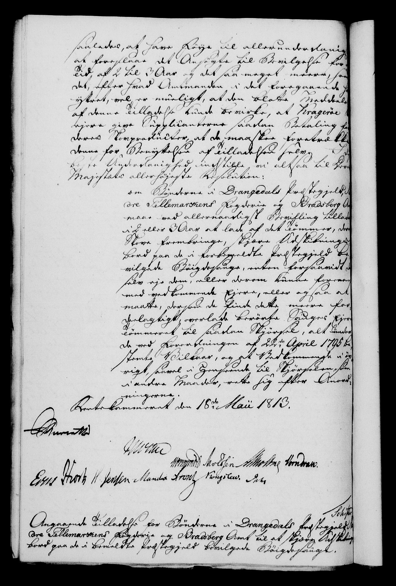 Rentekammeret, Kammerkanselliet, RA/EA-3111/G/Gf/Gfa/L0095: Norsk relasjons- og resolusjonsprotokoll (merket RK 52.95), 1813-1814, p. 294