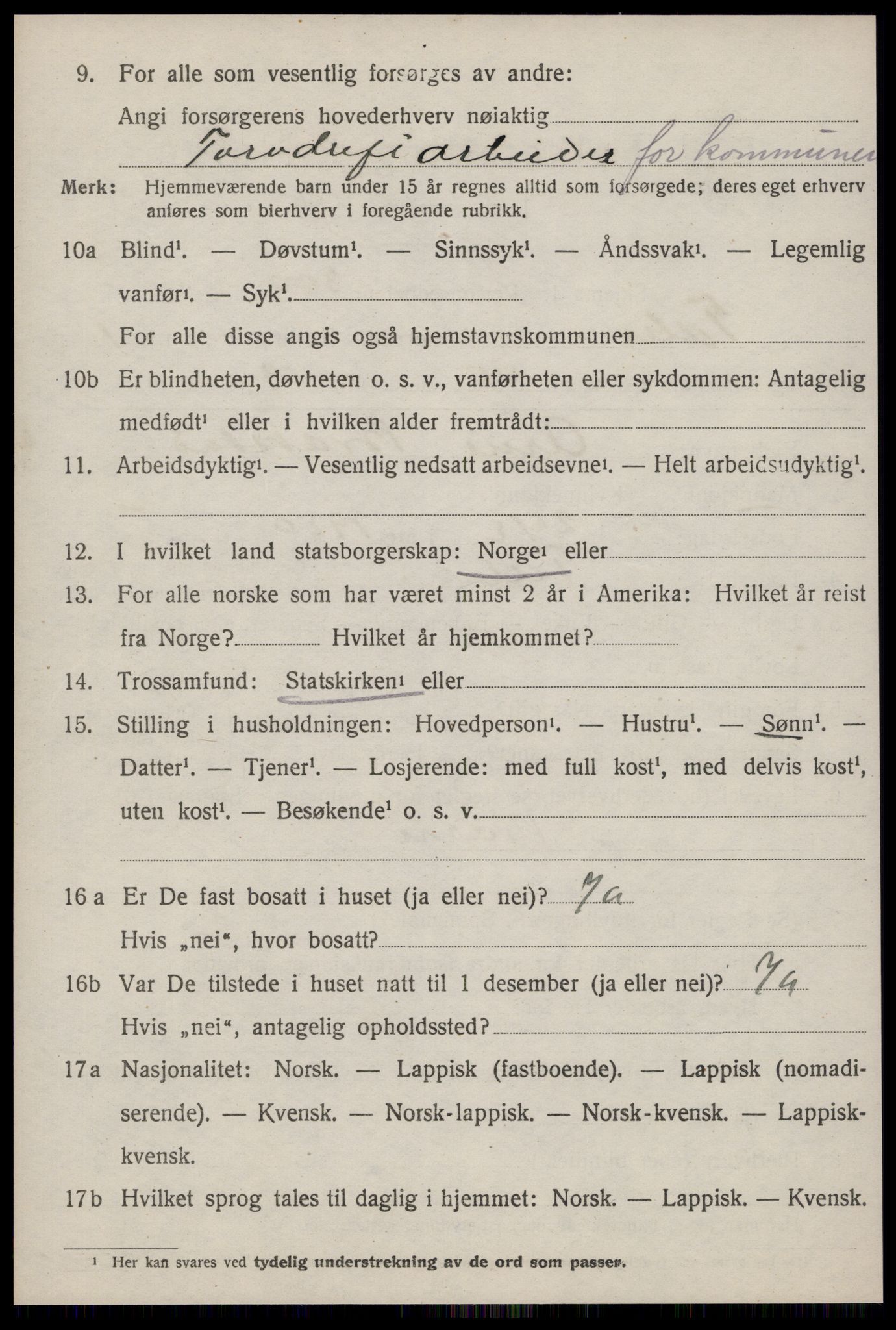 SAT, 1920 census for Tiller, 1920, p. 968