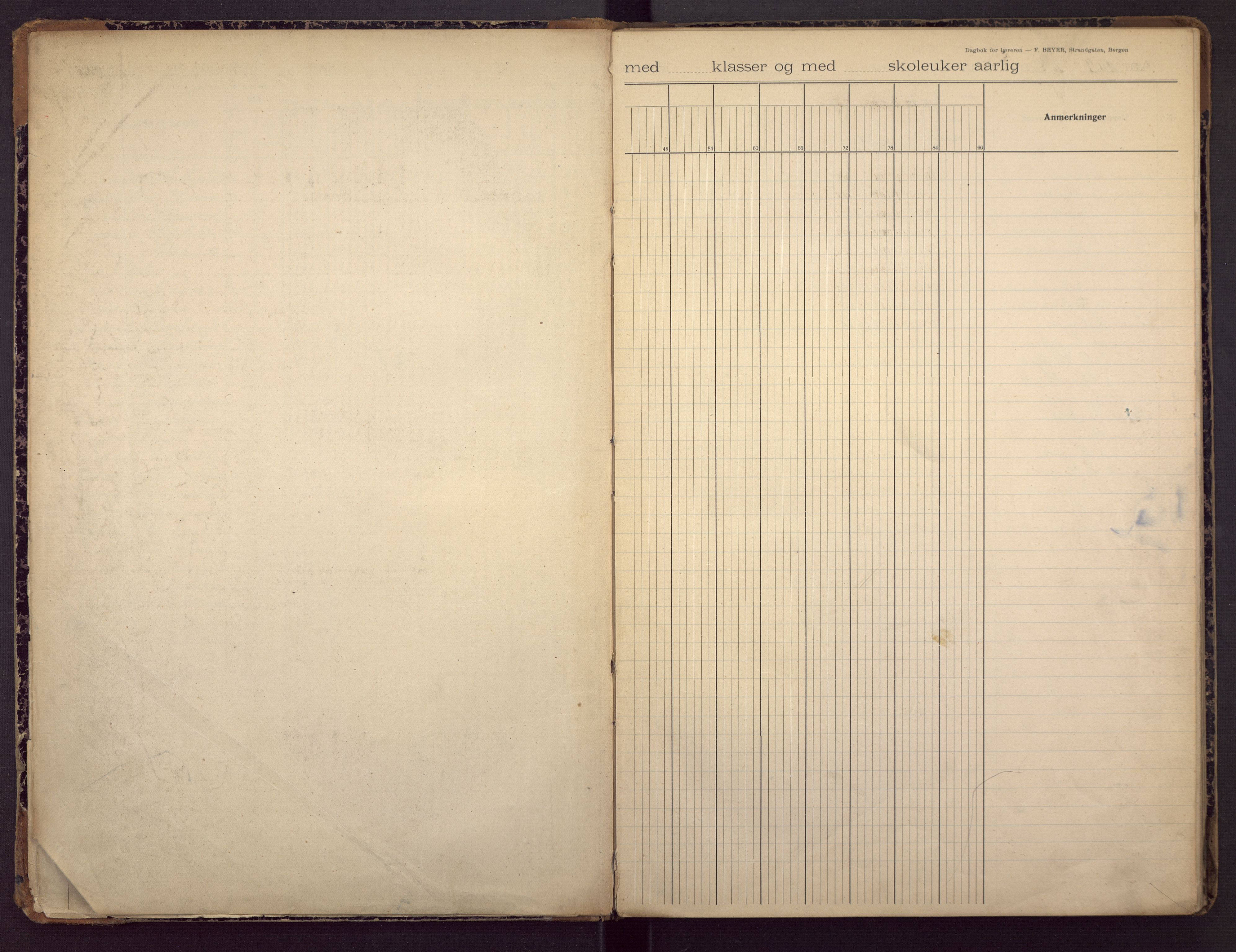 Damsgård skole, BBA/A-1370/5908/G/Ga/L0014: Klassedagbok, 1909-1920