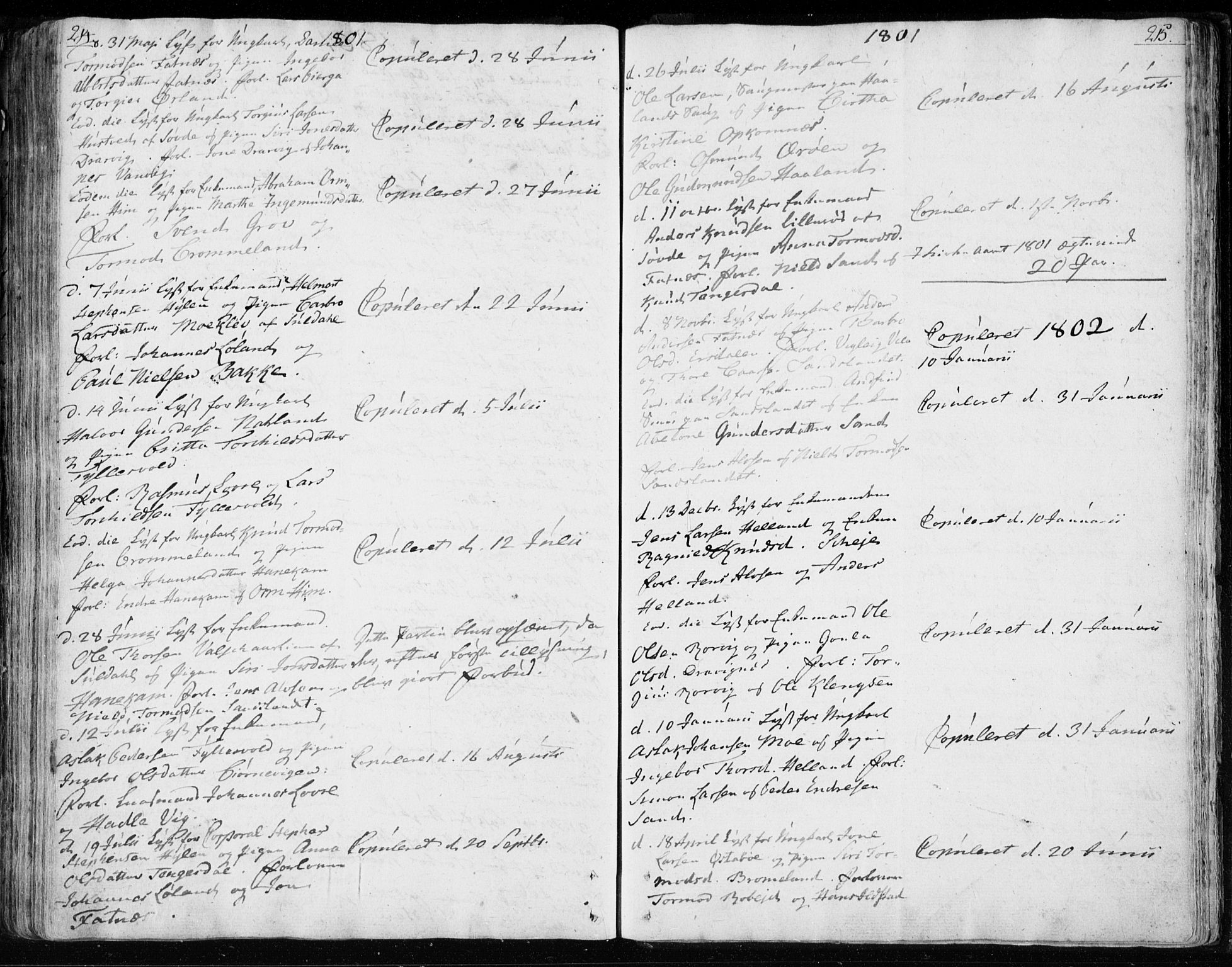 Jelsa sokneprestkontor, AV/SAST-A-101842/01/IV: Parish register (official) no. A 4, 1796-1816, p. 214-215