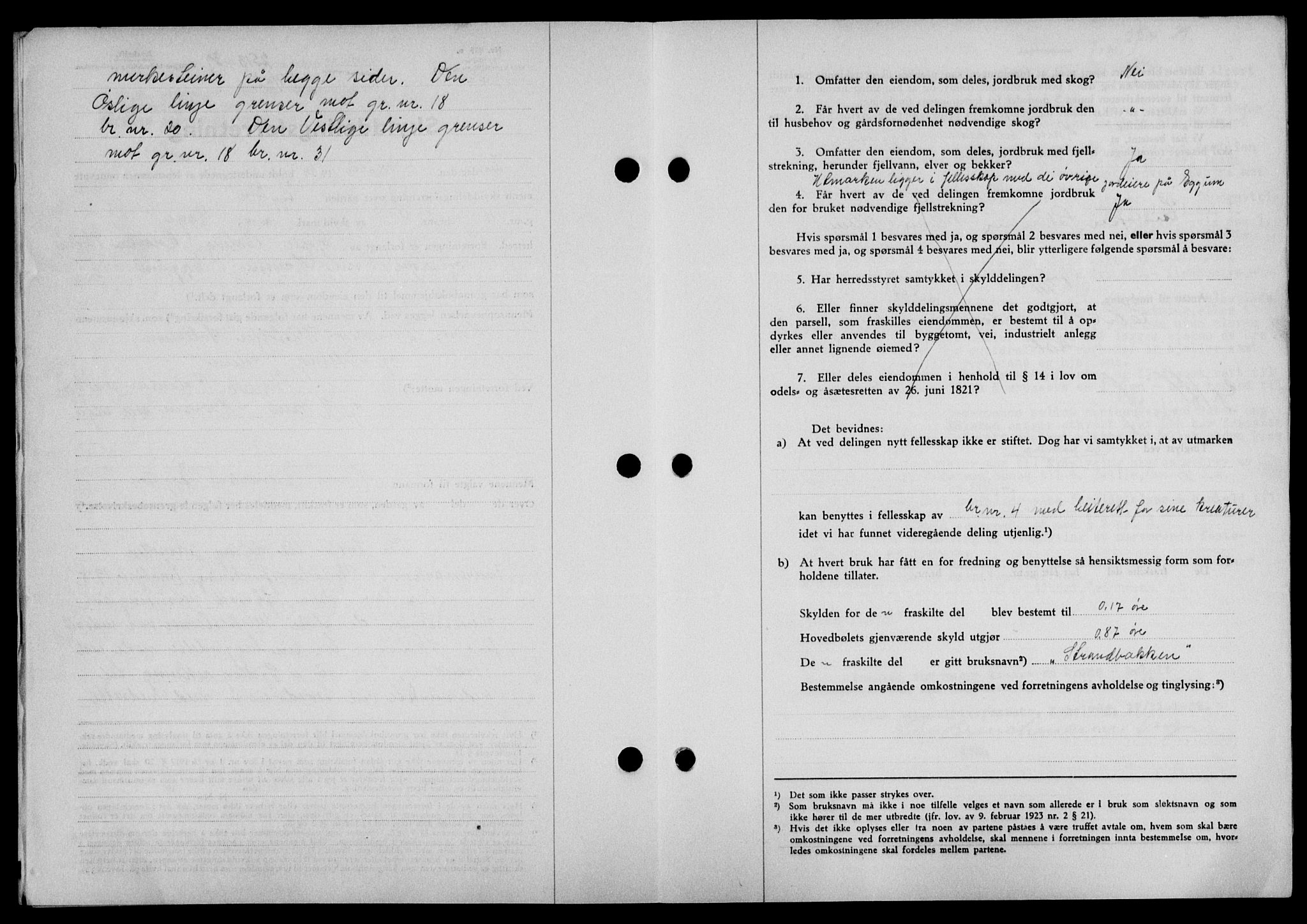 Lofoten sorenskriveri, SAT/A-0017/1/2/2C/L0006a: Mortgage book no. 6a, 1939-1939, Diary no: : 2513/1939