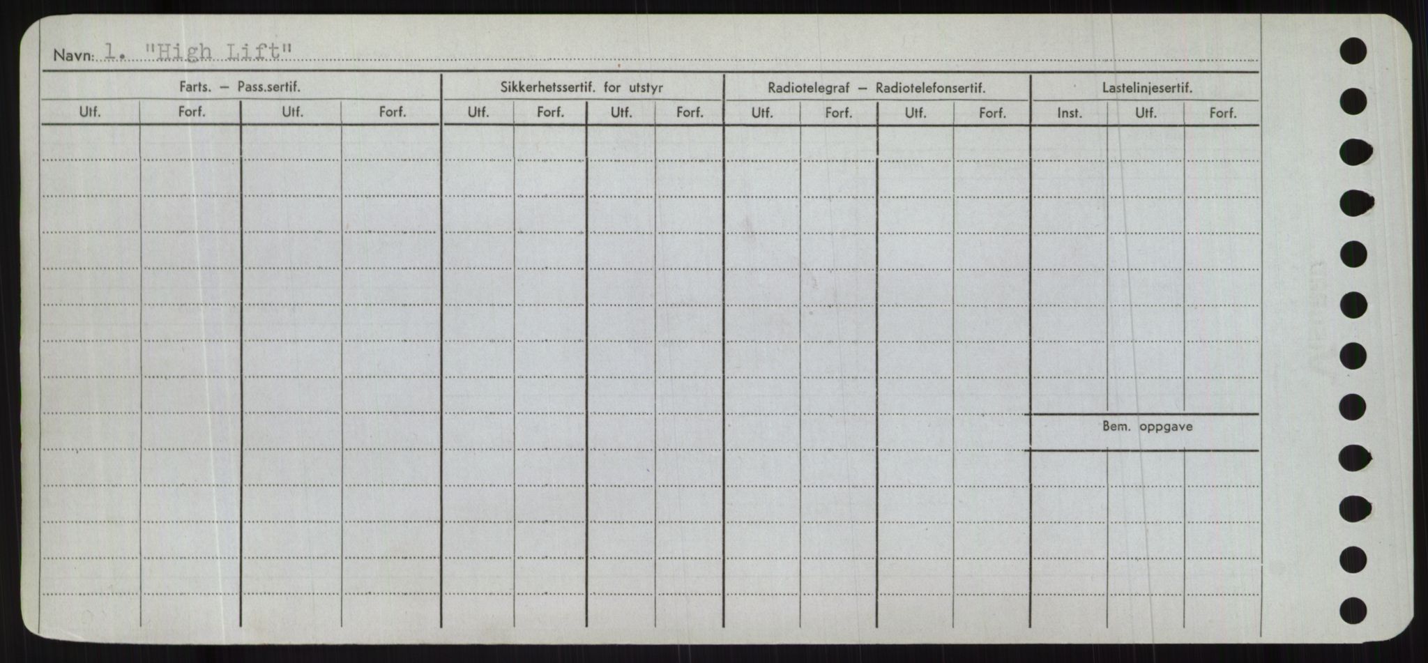 Sjøfartsdirektoratet med forløpere, Skipsmålingen, RA/S-1627/H/Hc/L0001: Lektere, A-Y, p. 232