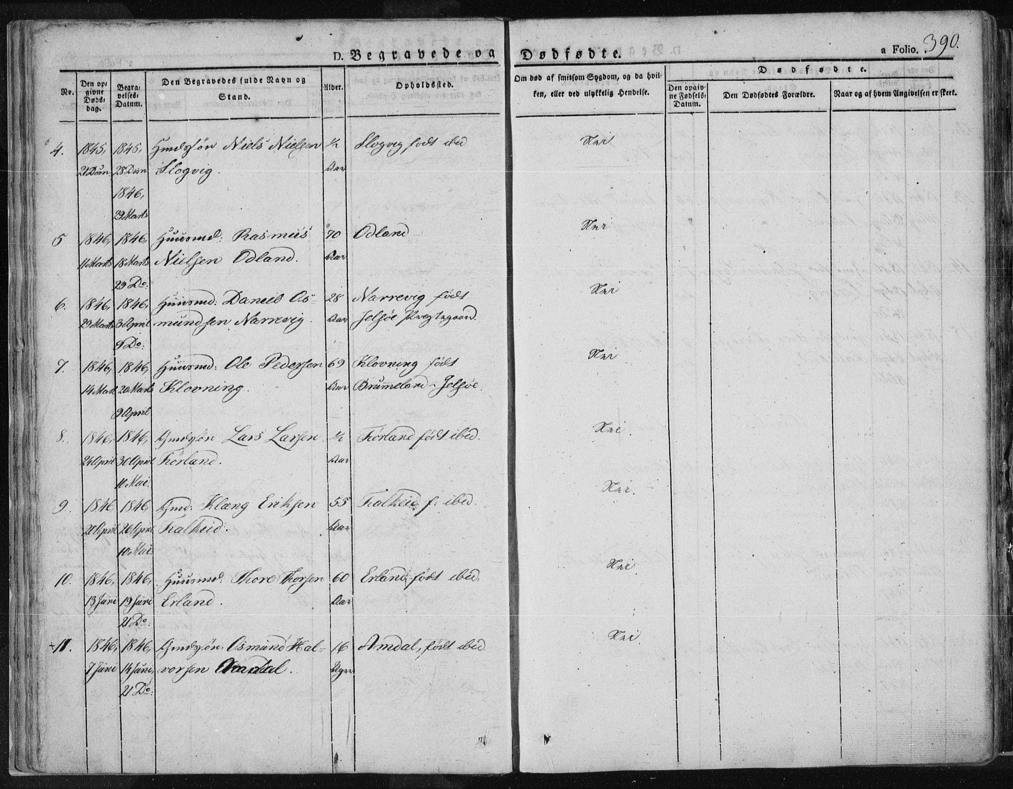 Tysvær sokneprestkontor, SAST/A -101864/H/Ha/Haa/L0001: Parish register (official) no. A 1.2, 1831-1856, p. 390