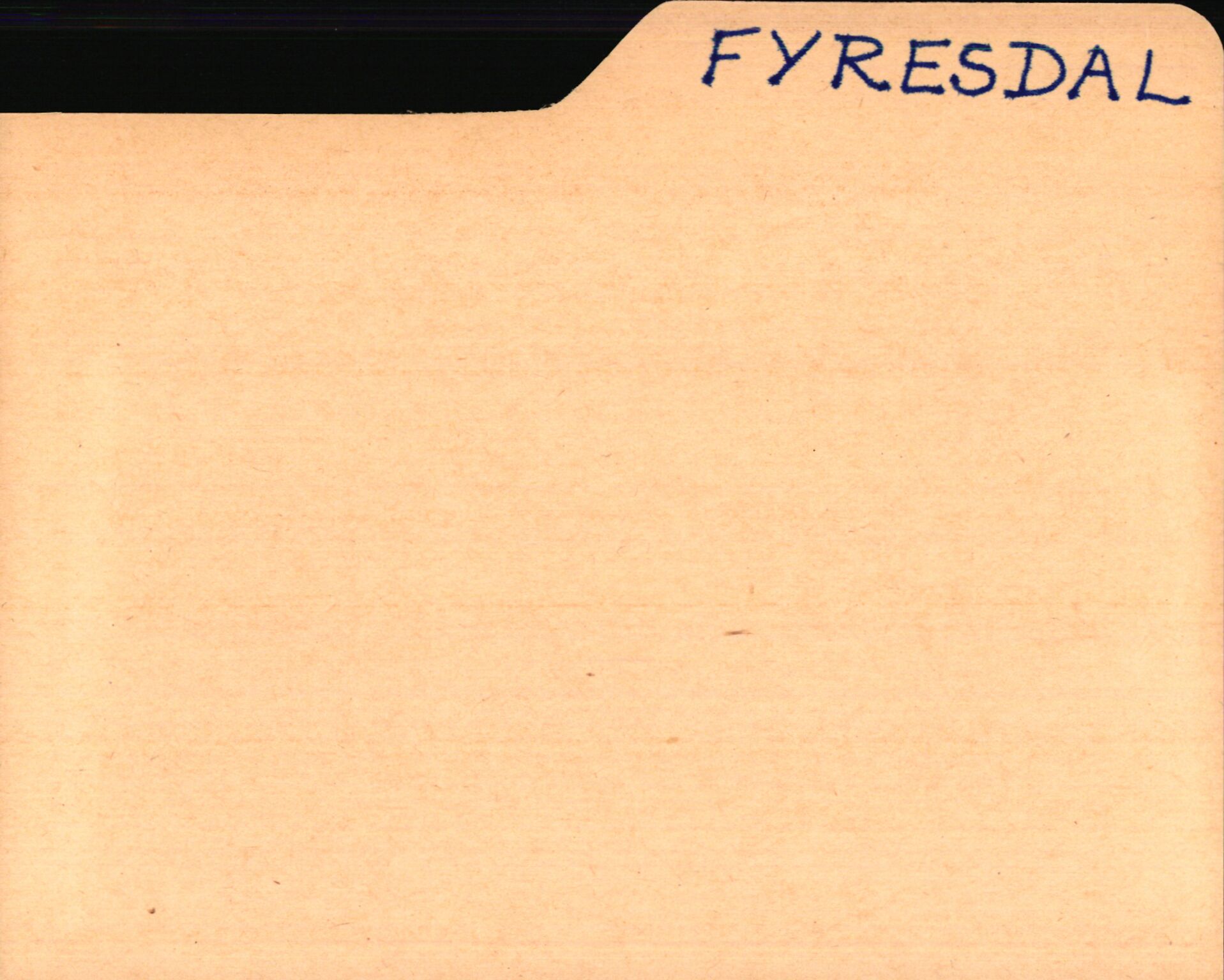 Statsarkivet i Kongsberg, AV/SAKO-A-0001/E/Ed/L0003/0005: Registerkort til avskrifter for eiendommer i Telemark / Eiendommer i Fyresdal kommune, 1600-1950, p. 1