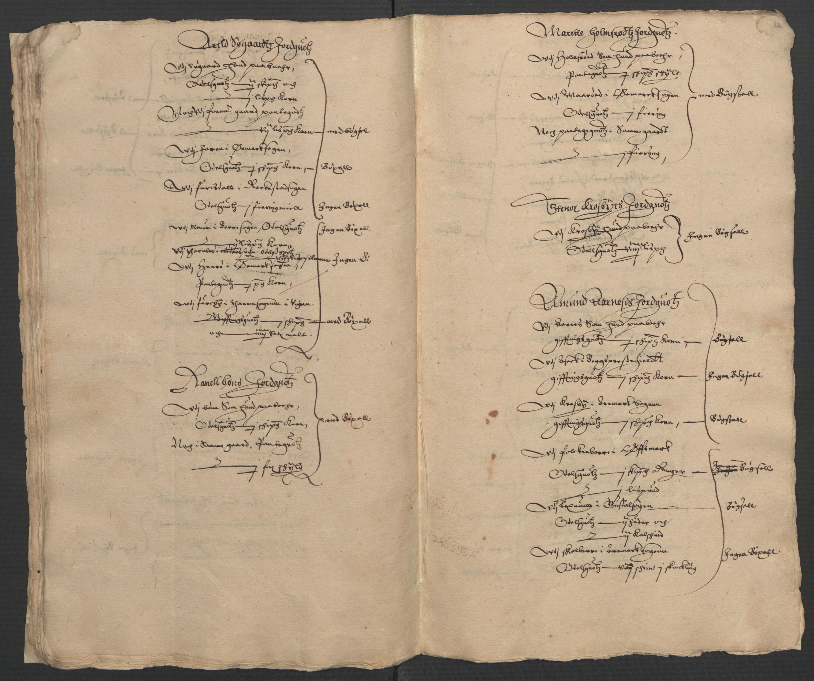 Stattholderembetet 1572-1771, AV/RA-EA-2870/Ek/L0009/0001: Jordebøker til utlikning av rosstjeneste 1624-1626: / Odelsjordebøker for noen vikværske len, 1624-1626, p. 54