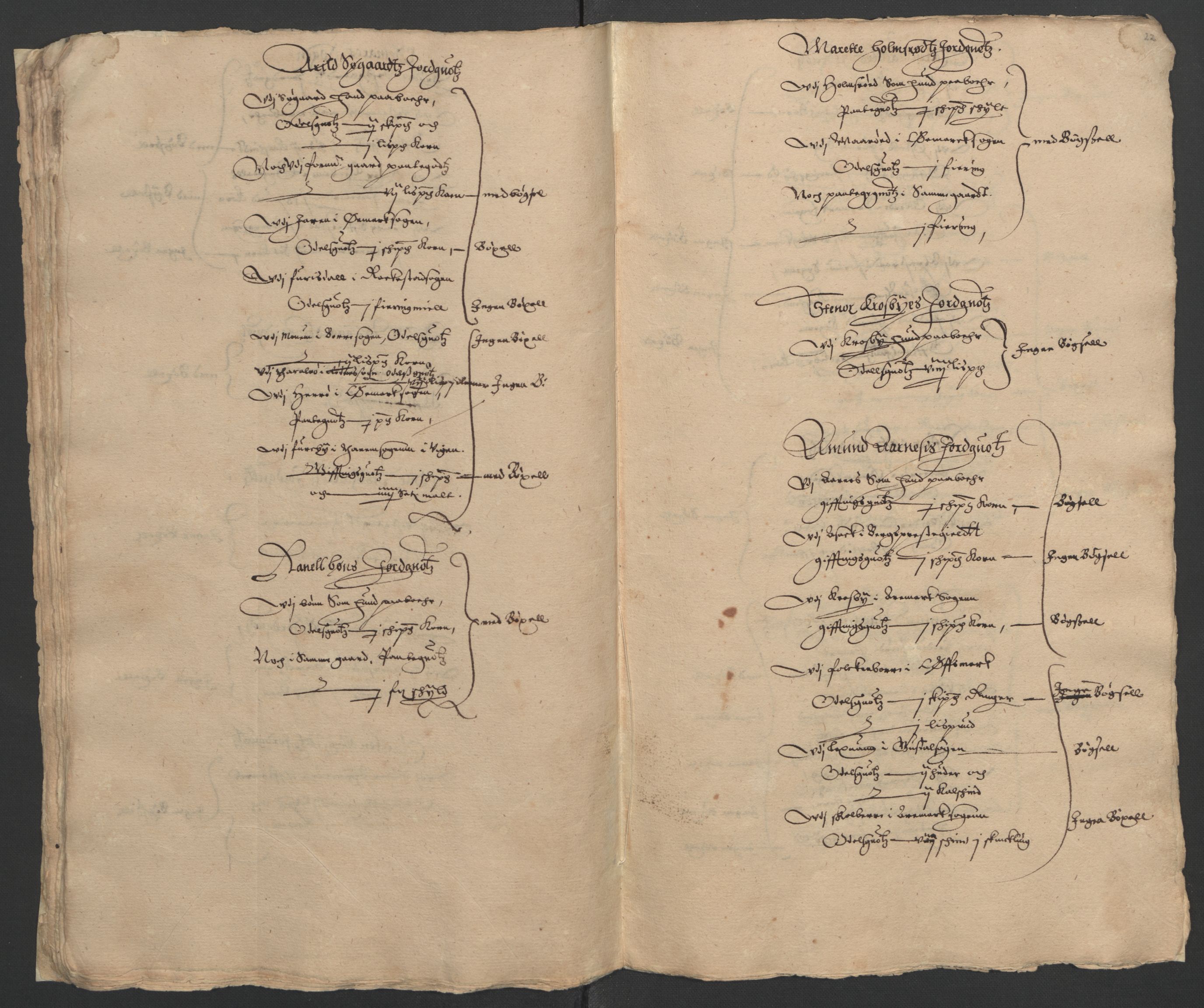 Stattholderembetet 1572-1771, RA/EA-2870/Ek/L0009/0001: Jordebøker til utlikning av rosstjeneste 1624-1626: / Odelsjordebøker for noen vikværske len, 1624-1626, p. 54