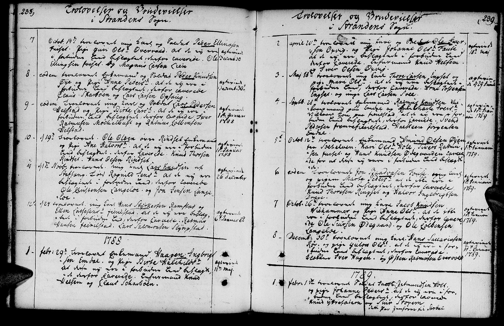 Ministerialprotokoller, klokkerbøker og fødselsregistre - Møre og Romsdal, AV/SAT-A-1454/520/L0271: Parish register (official) no. 520A01, 1759-1801, p. 238-239