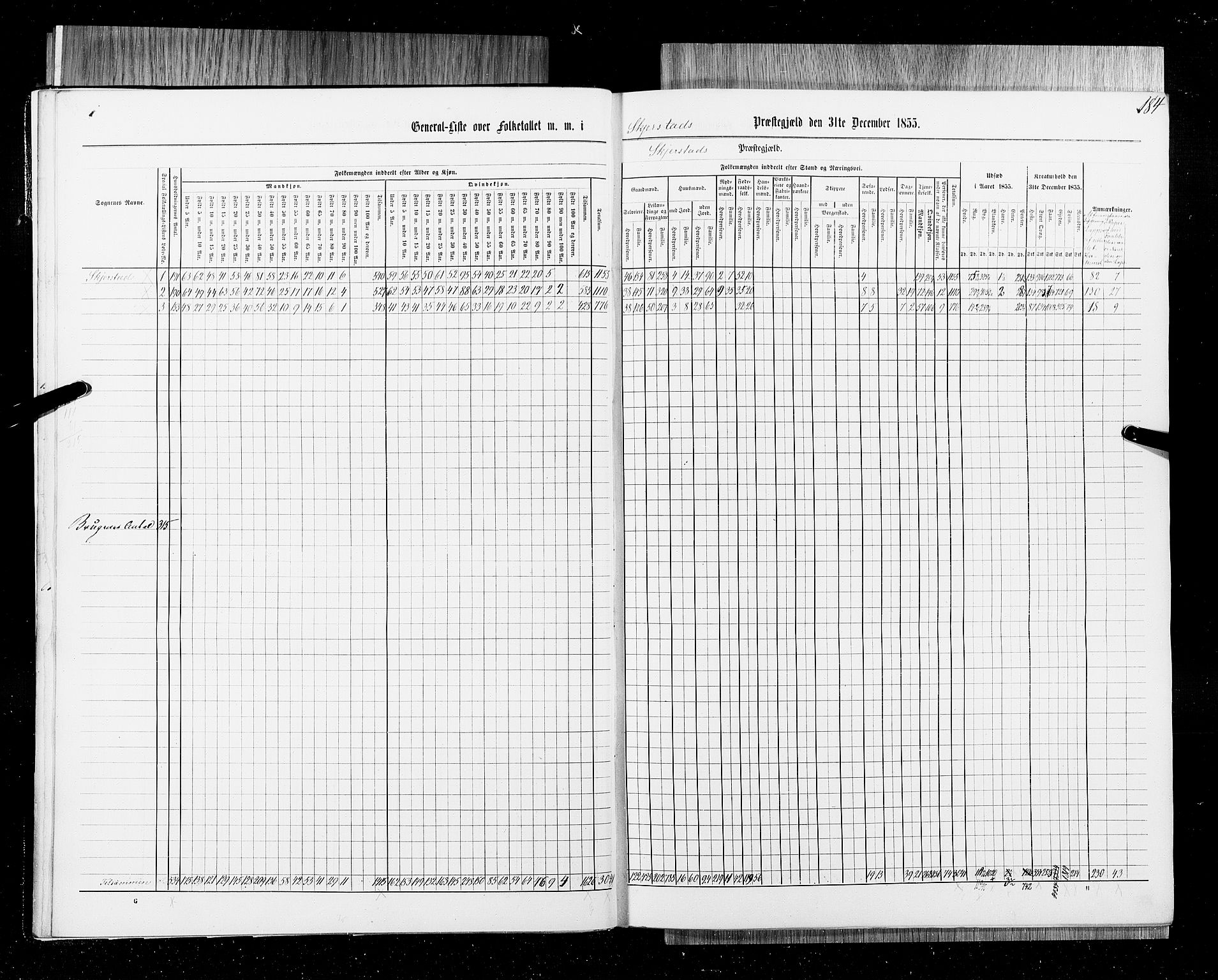 RA, Census 1855, vol. 6B: Nordland amt og Finnmarken amt, 1855, p. 184