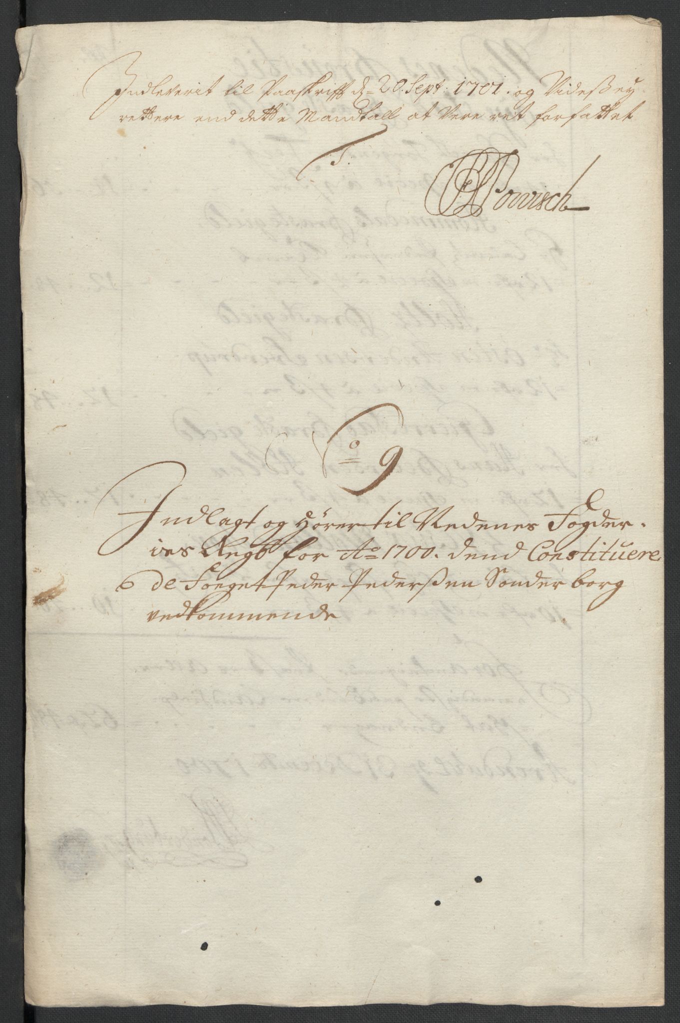 Rentekammeret inntil 1814, Reviderte regnskaper, Fogderegnskap, AV/RA-EA-4092/R39/L2315: Fogderegnskap Nedenes, 1700-1701, p. 77