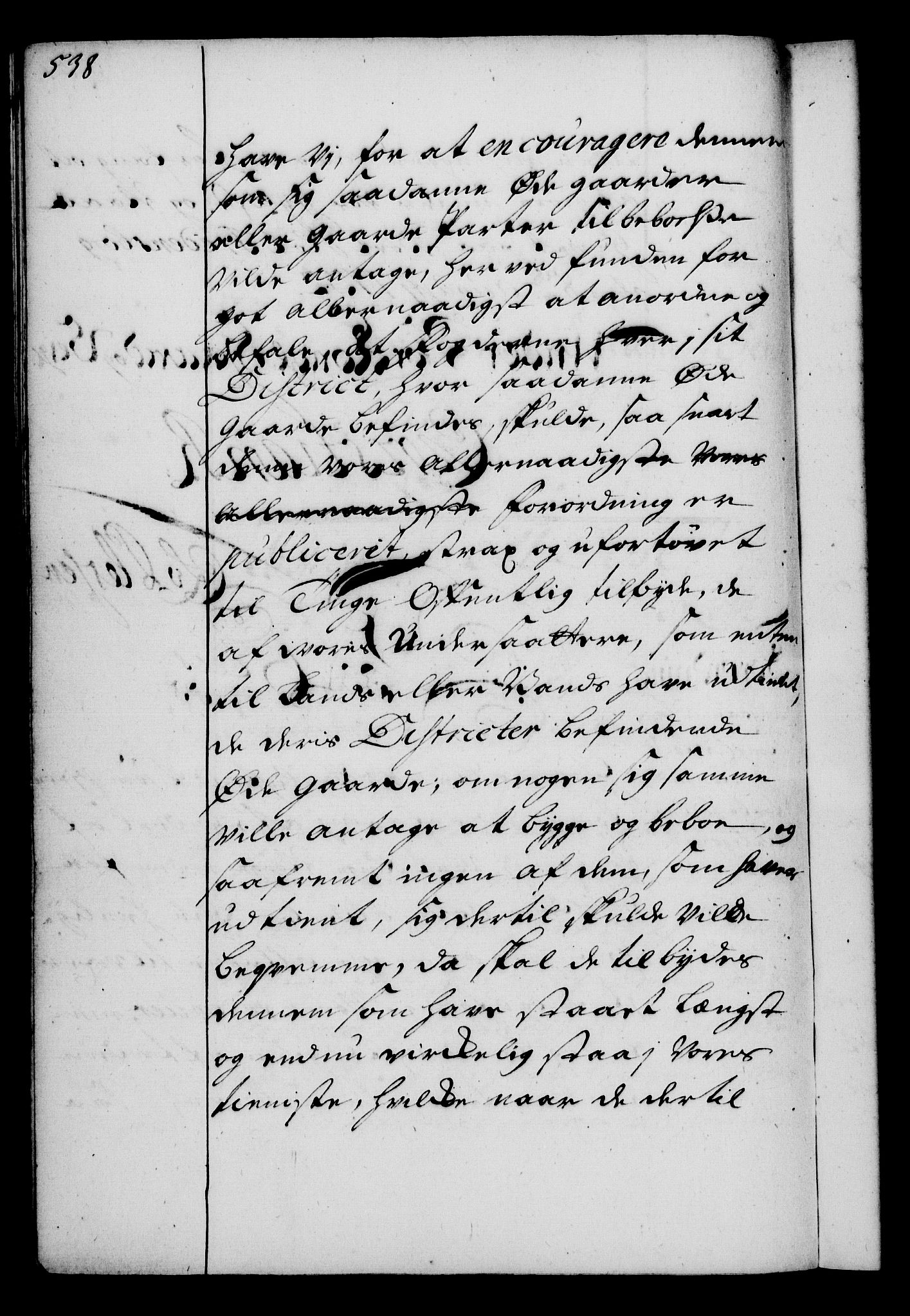 Rentekammeret, Kammerkanselliet, RA/EA-3111/G/Gg/Gga/L0003: Norsk ekspedisjonsprotokoll med register (merket RK 53.3), 1727-1734, p. 538