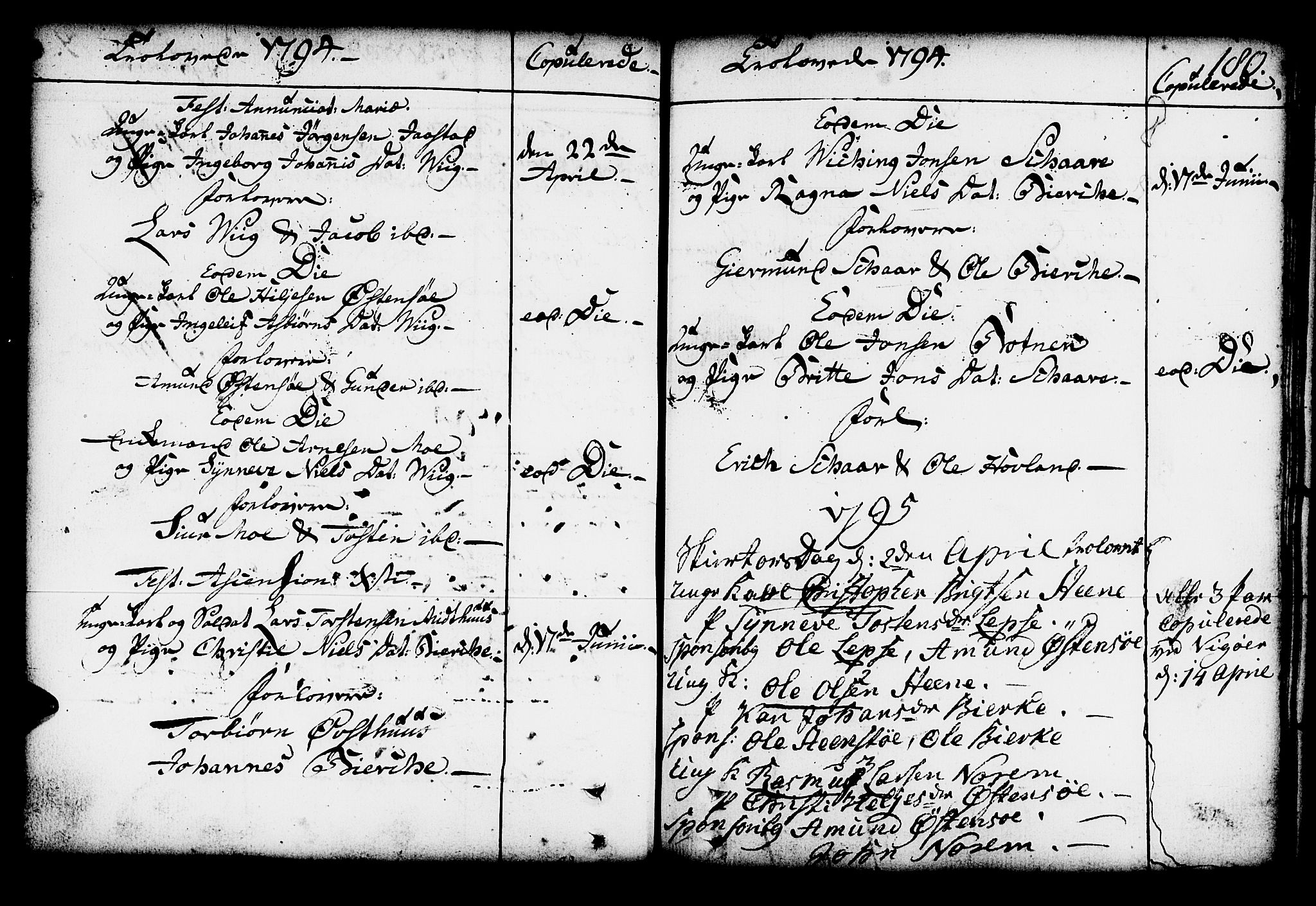 Kvam sokneprestembete, SAB/A-76201/H/Haa: Parish register (official) no. A 4, 1743-1795, p. 180