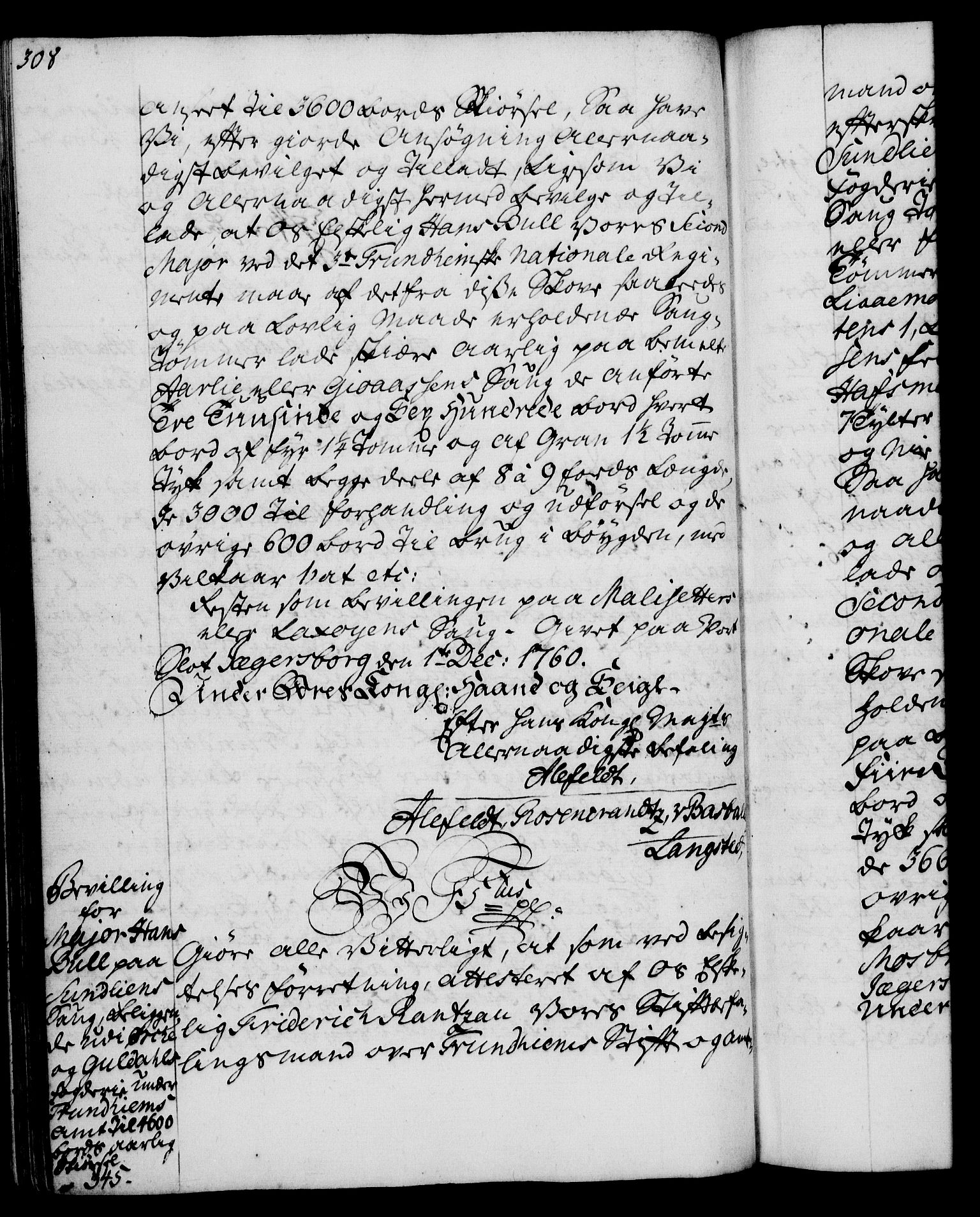 Rentekammeret, Kammerkanselliet, AV/RA-EA-3111/G/Gg/Gga/L0007: Norsk ekspedisjonsprotokoll med register (merket RK 53.7), 1759-1768, p. 308