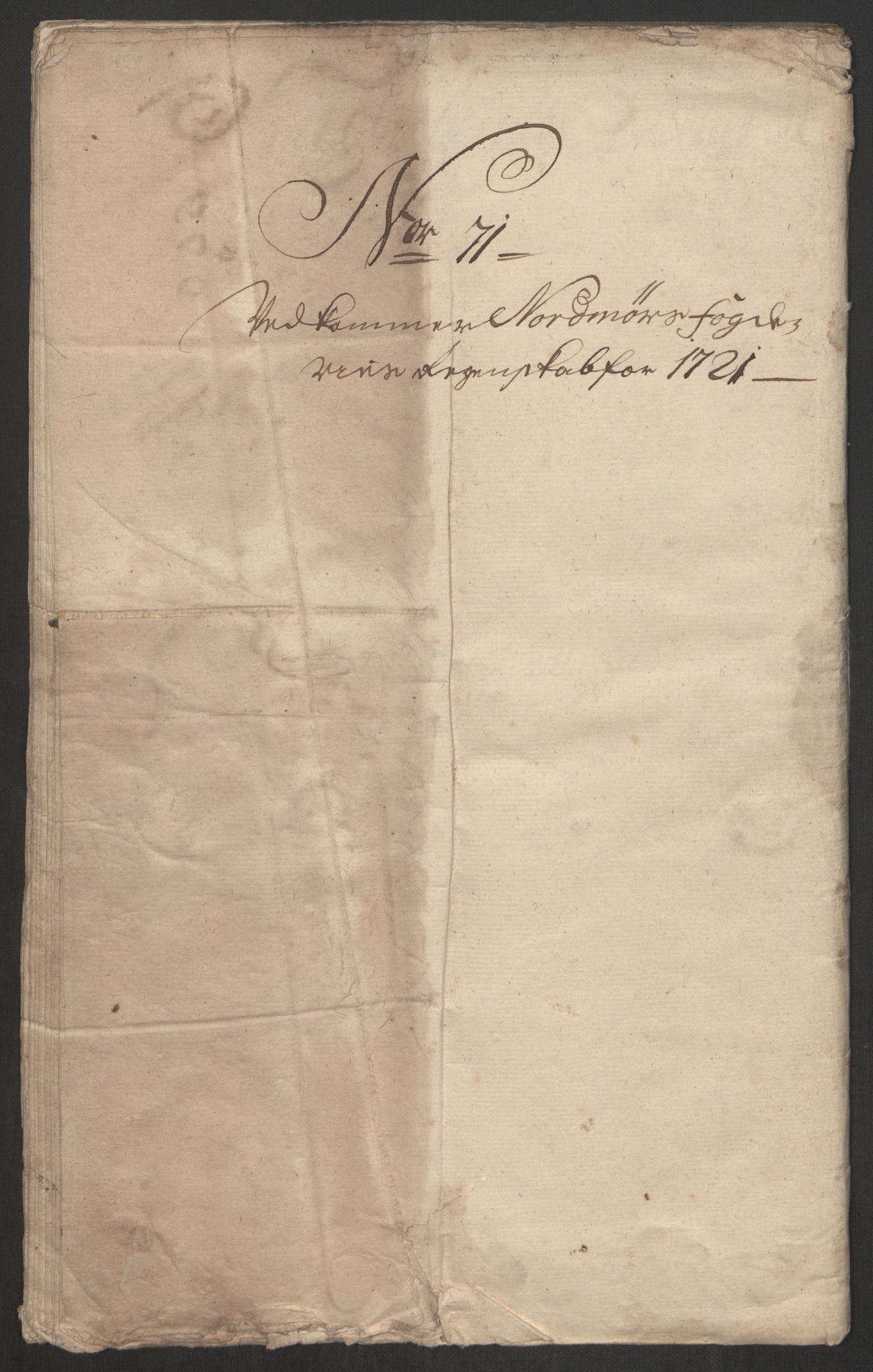 Rentekammeret inntil 1814, Reviderte regnskaper, Fogderegnskap, RA/EA-4092/R56/L3754: Fogderegnskap Nordmøre, 1721, p. 404