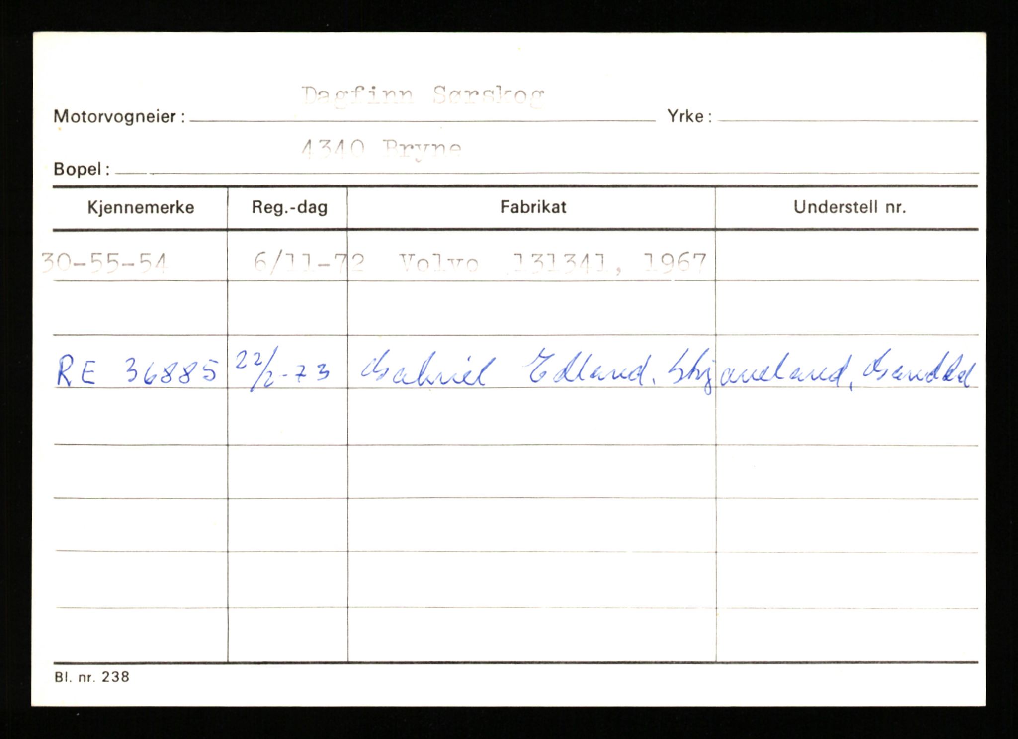 Stavanger trafikkstasjon, AV/SAST-A-101942/0/G/L0011: Registreringsnummer: 240000 - 363477, 1930-1971, p. 1481