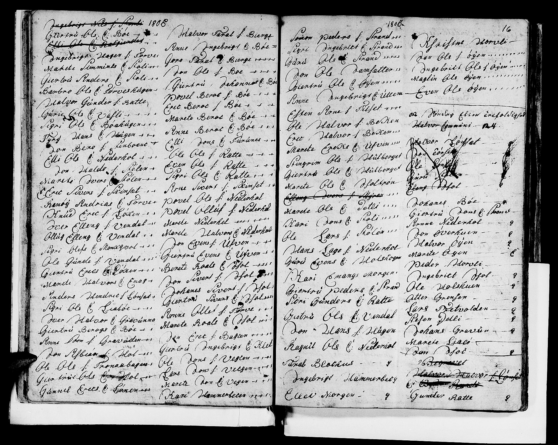 Ministerialprotokoller, klokkerbøker og fødselsregistre - Sør-Trøndelag, SAT/A-1456/679/L0921: Parish register (copy) no. 679C01, 1792-1840, p. 16
