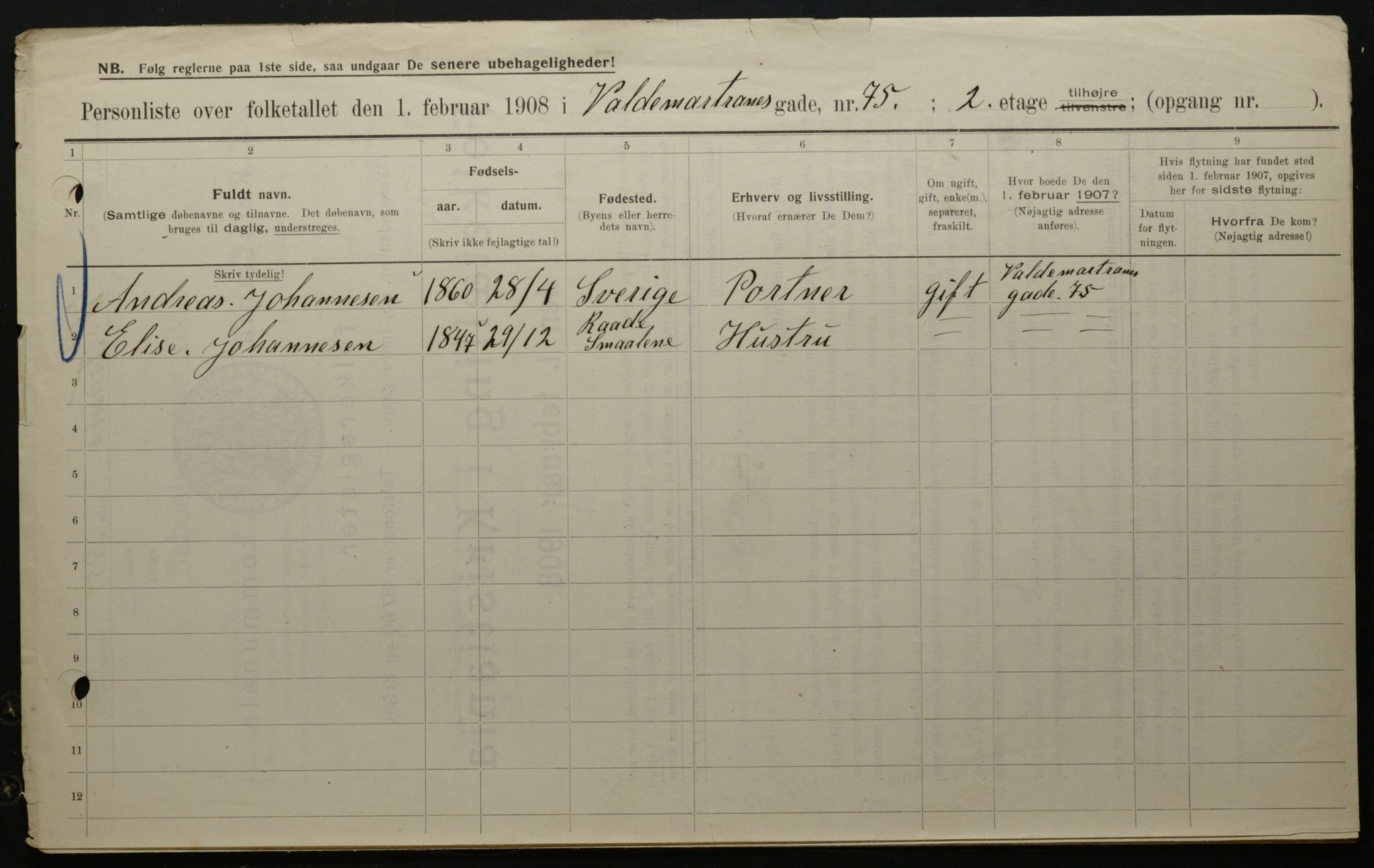 OBA, Municipal Census 1908 for Kristiania, 1908, p. 114269