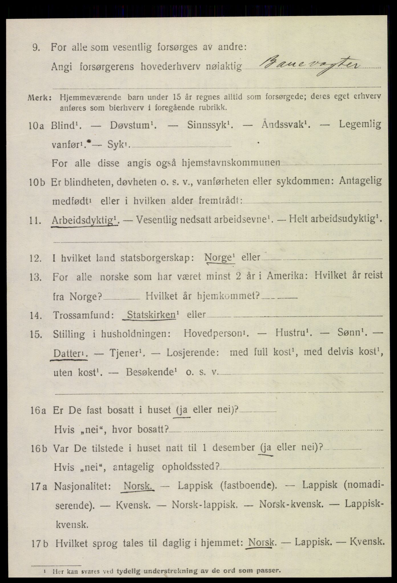 SAT, 1920 census for Skogn, 1920, p. 3044