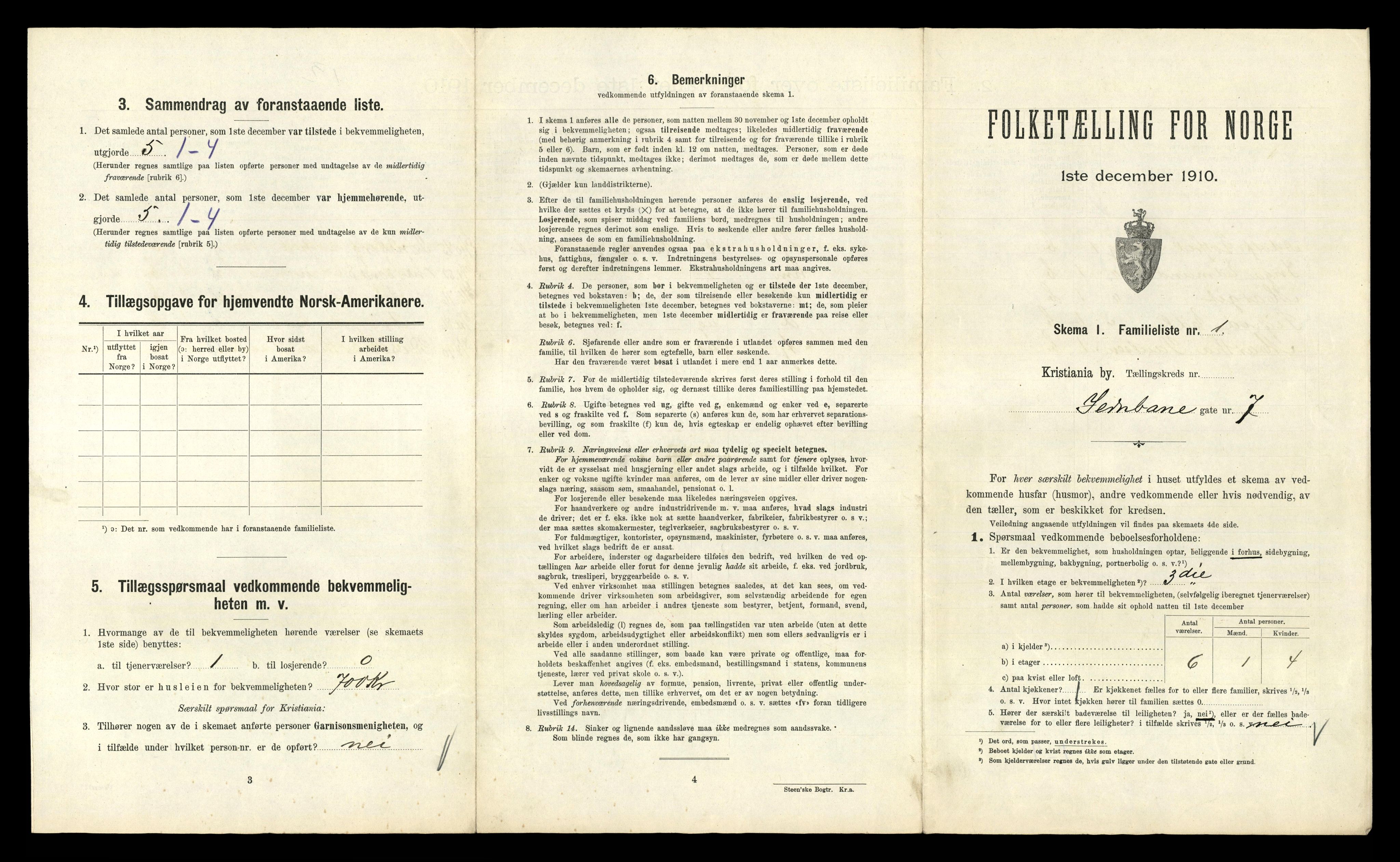 RA, 1910 census for Kristiania, 1910, p. 45737