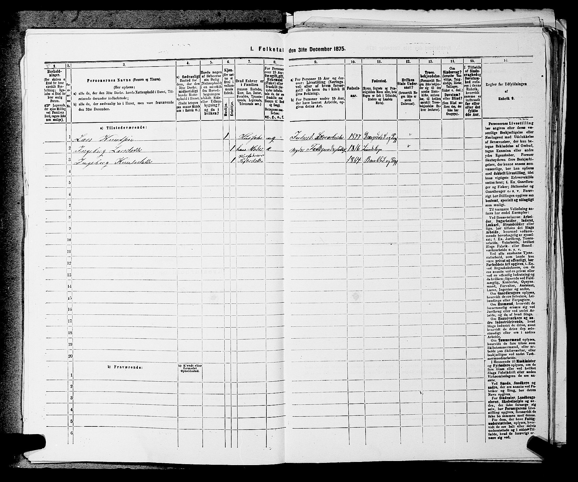 SAKO, 1875 census for 0817P Drangedal, 1875, p. 241