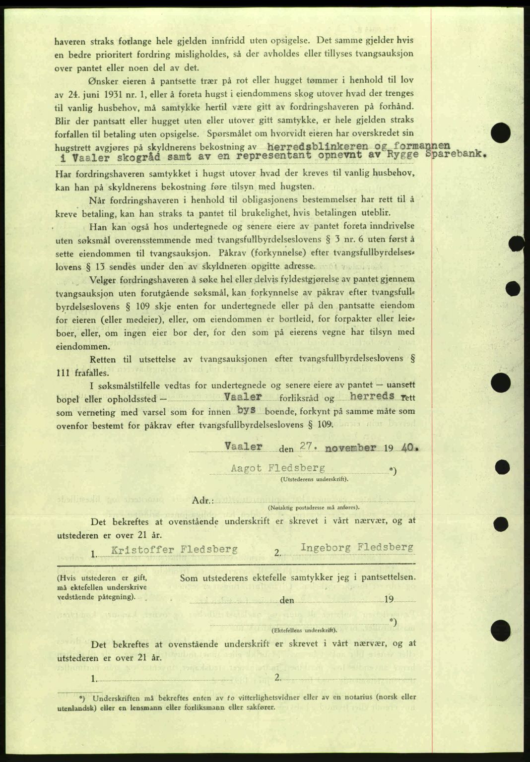 Moss sorenskriveri, SAO/A-10168: Mortgage book no. B10, 1940-1941, Diary no: : 1747/1940