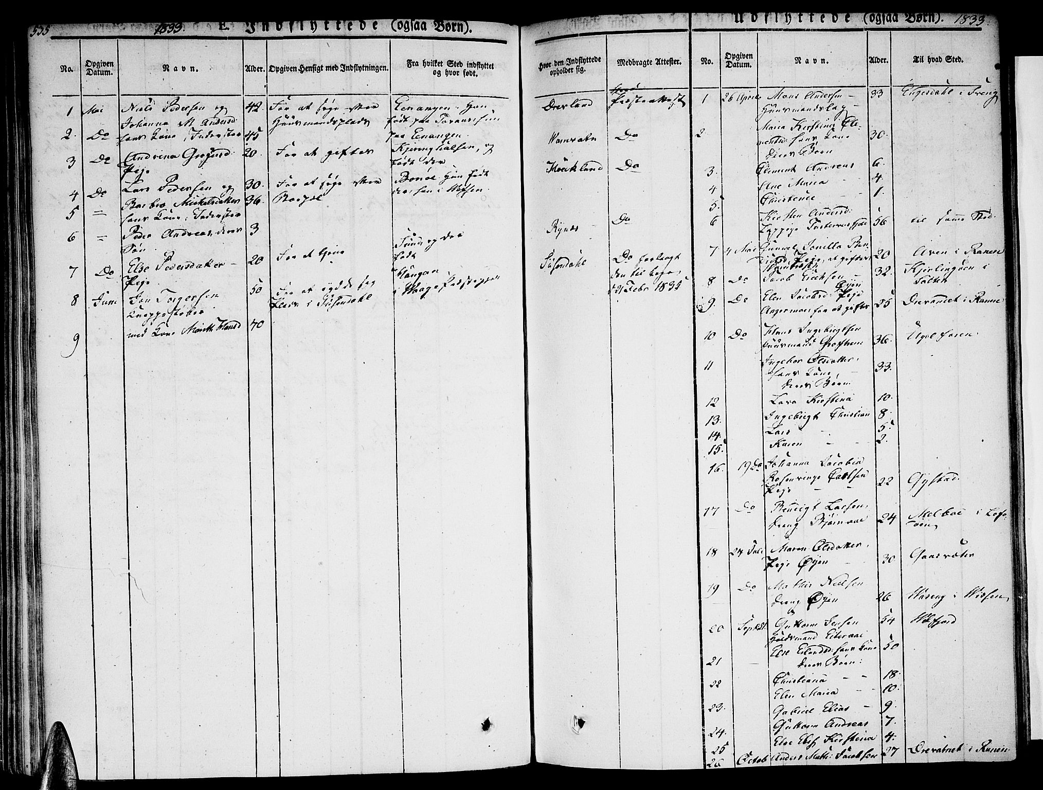 Ministerialprotokoller, klokkerbøker og fødselsregistre - Nordland, AV/SAT-A-1459/820/L0290: Parish register (official) no. 820A11, 1826-1845, p. 535