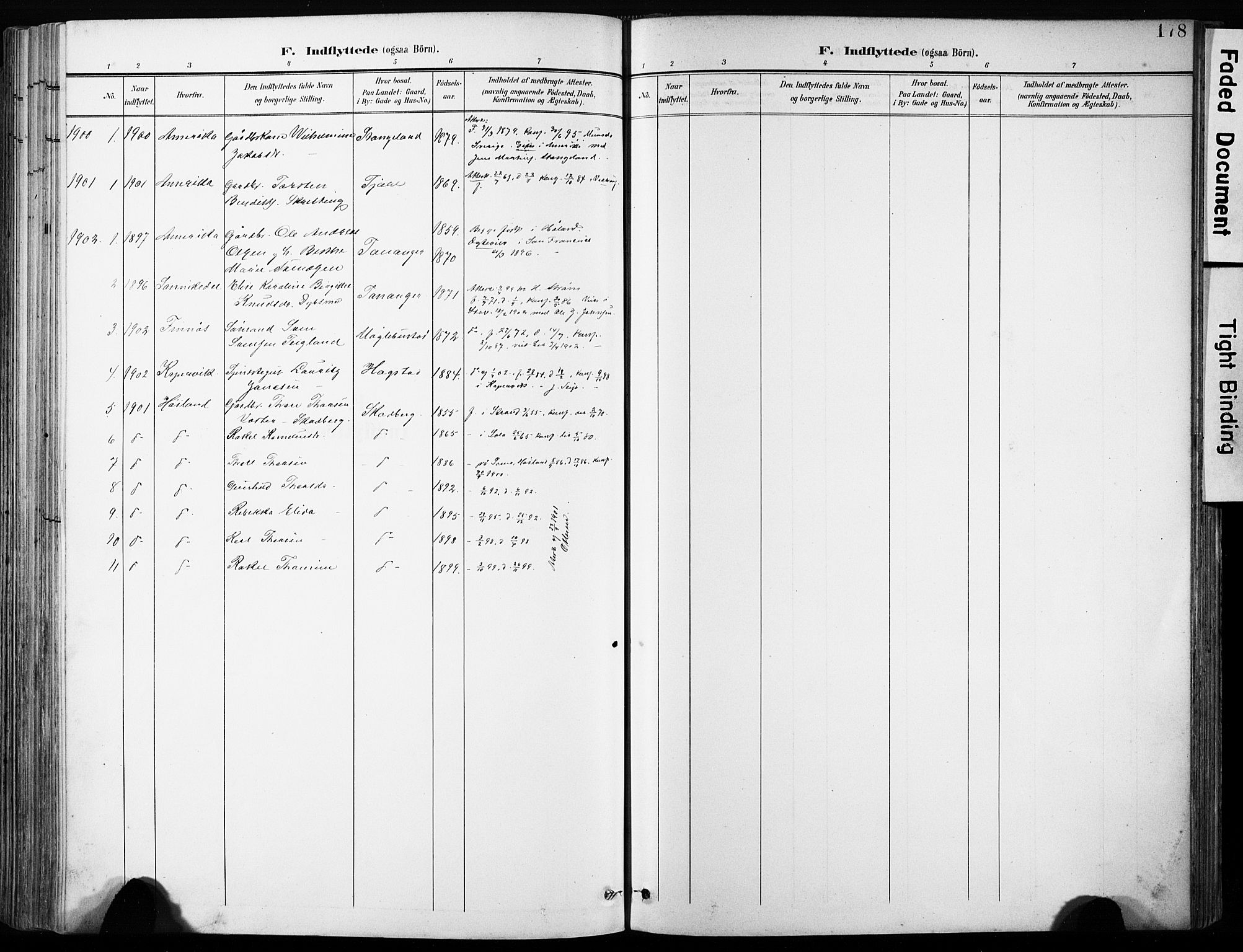 Håland sokneprestkontor, SAST/A-101802/001/30BA/L0013: Parish register (official) no. A 12, 1901-1913, p. 178