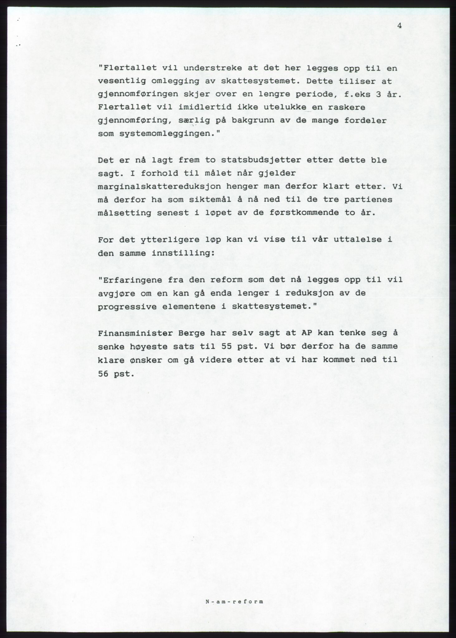 Forhandlingsmøtene 1989 mellom Høyre, KrF og Senterpartiet om dannelse av regjering, AV/RA-PA-0697/A/L0001: Forhandlingsprotokoll med vedlegg, 1989, p. 167