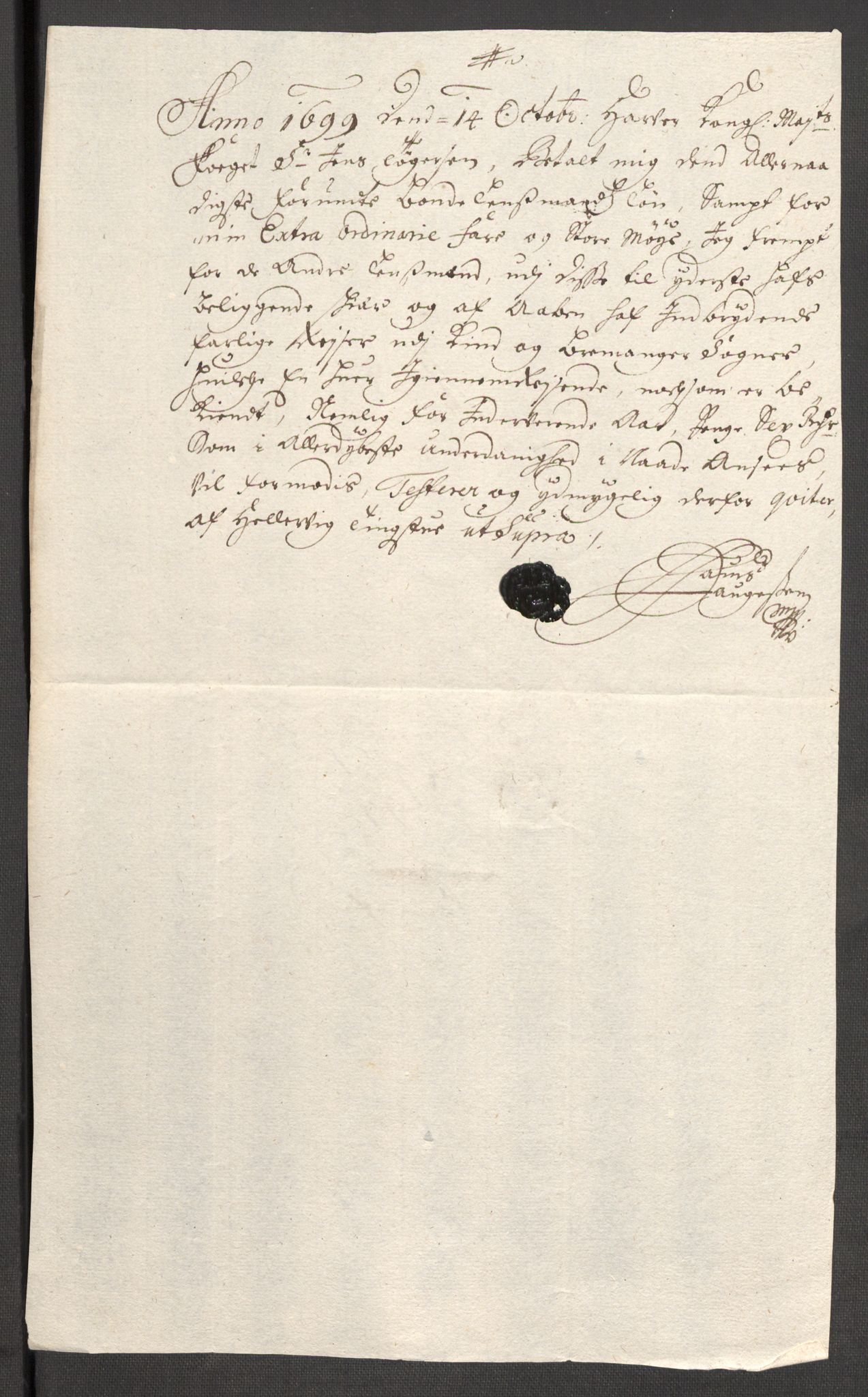 Rentekammeret inntil 1814, Reviderte regnskaper, Fogderegnskap, RA/EA-4092/R53/L3424: Fogderegnskap Sunn- og Nordfjord, 1699, p. 346