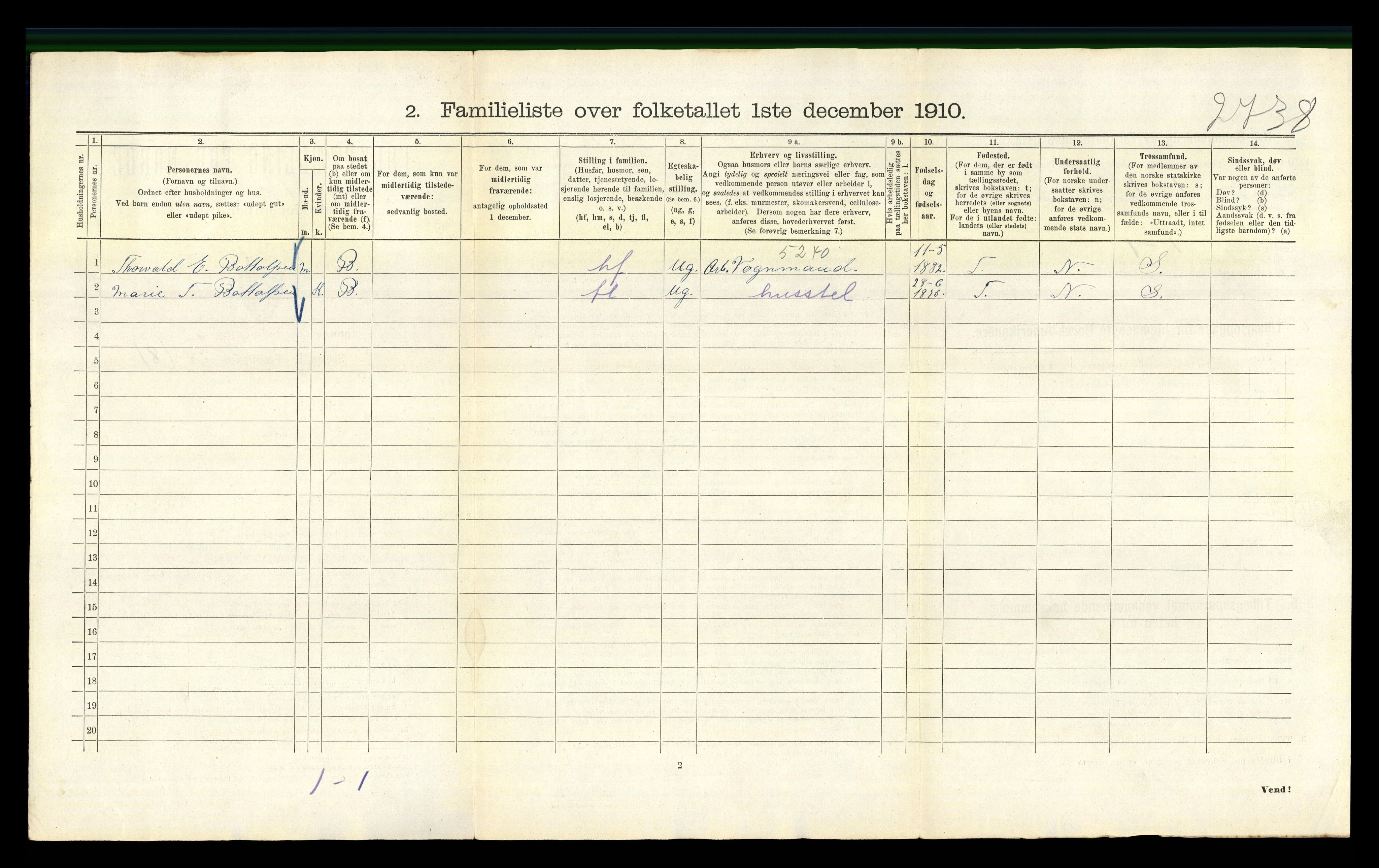 RA, 1910 census for Kristiania, 1910, p. 4820