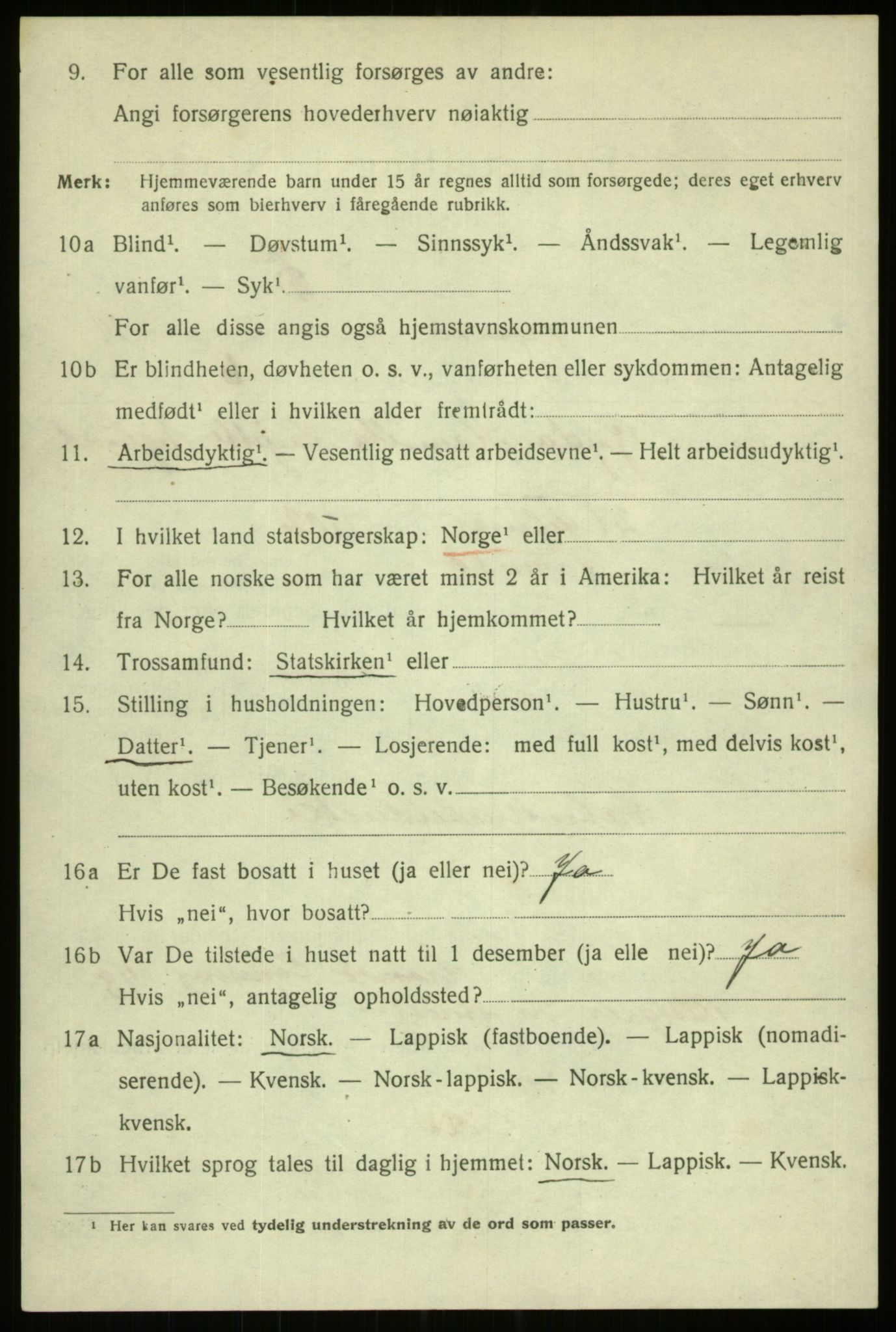 SATØ, 1920 census for Tromsø, 1920, p. 27826