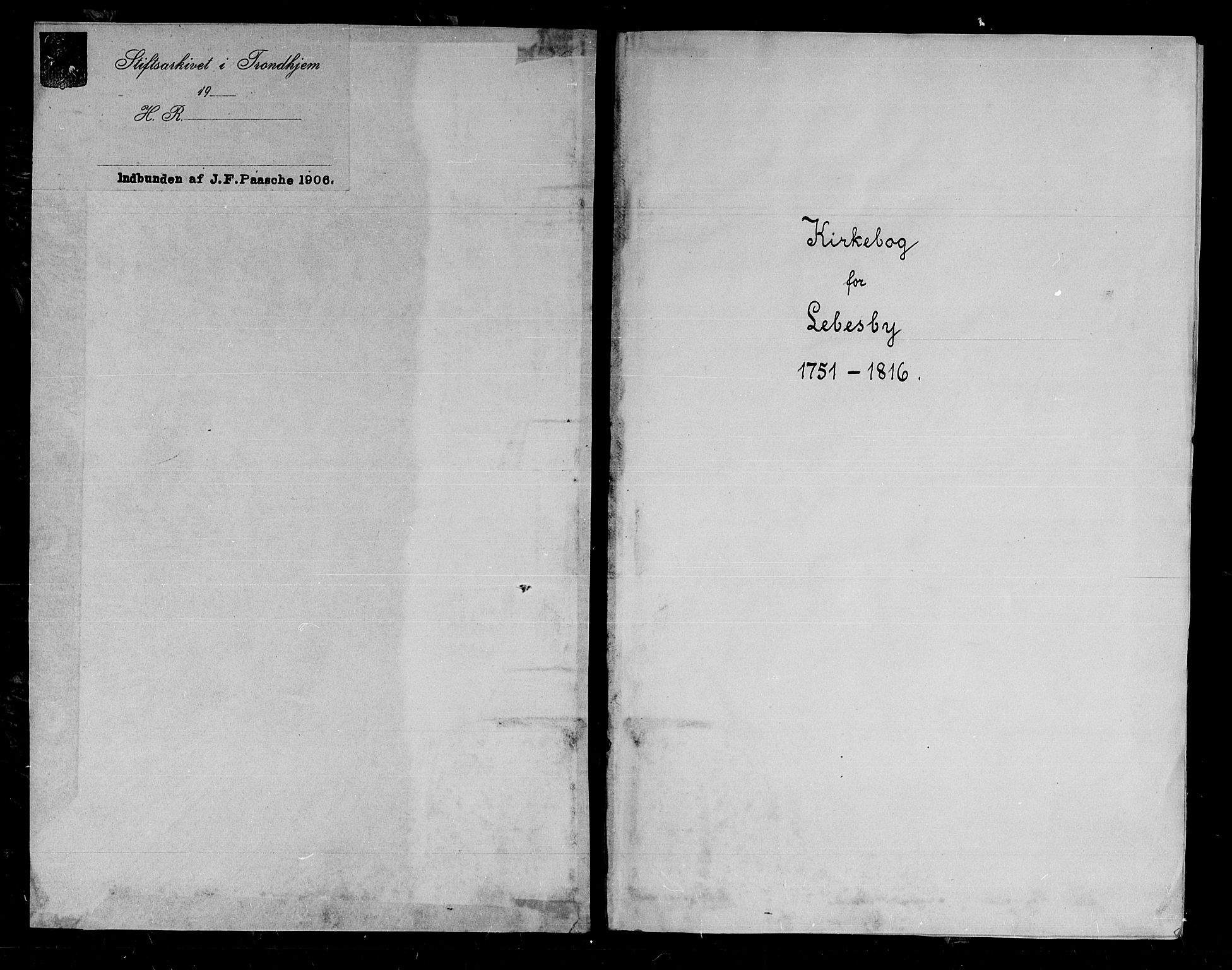 Lebesby sokneprestkontor, SATØ/S-1353/H/Ha/L0001kirke: Parish register (official) no. 1, 1751-1816