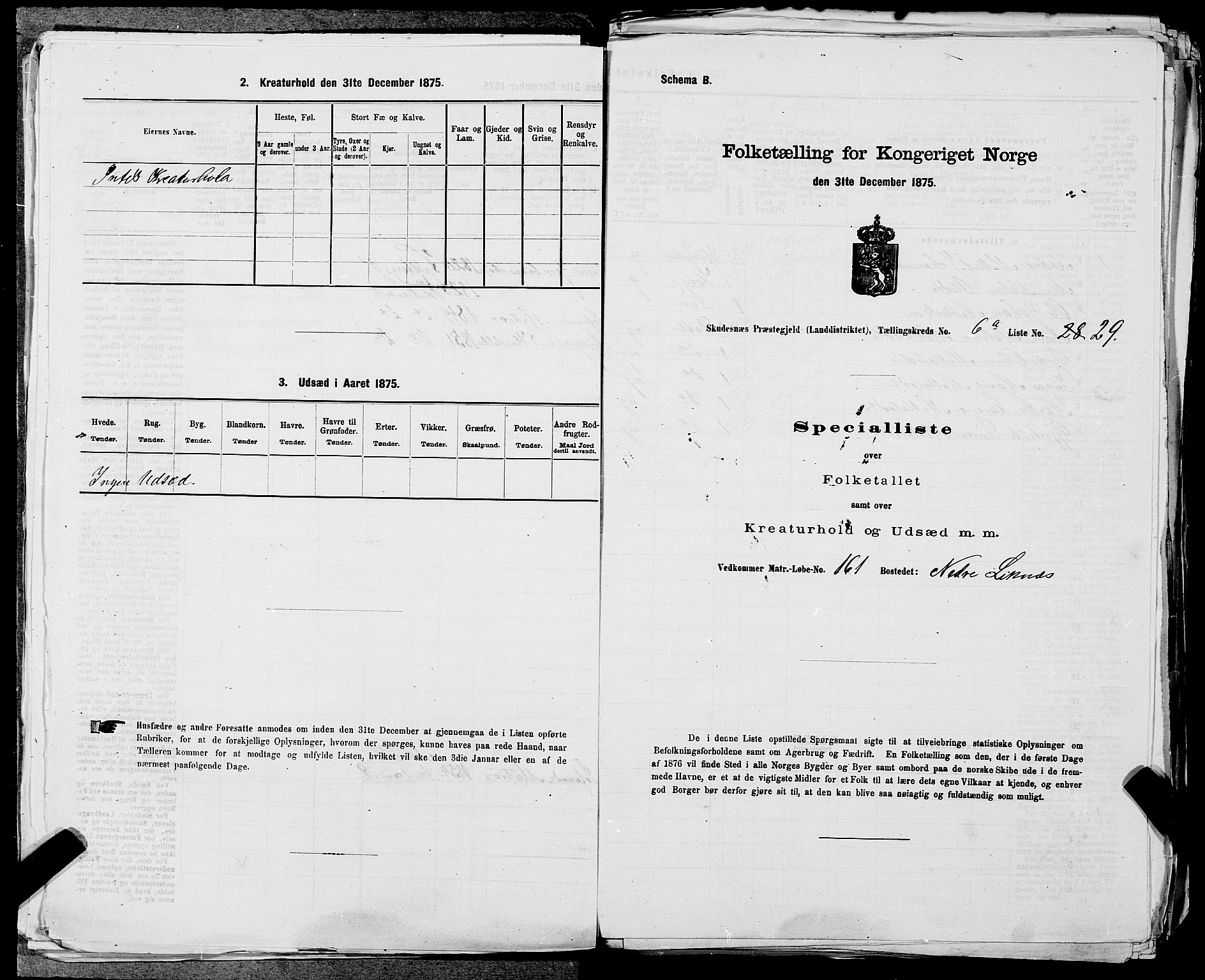 SAST, 1875 census for 1150L Skudenes/Falnes, Åkra og Ferkingstad, 1875, p. 770