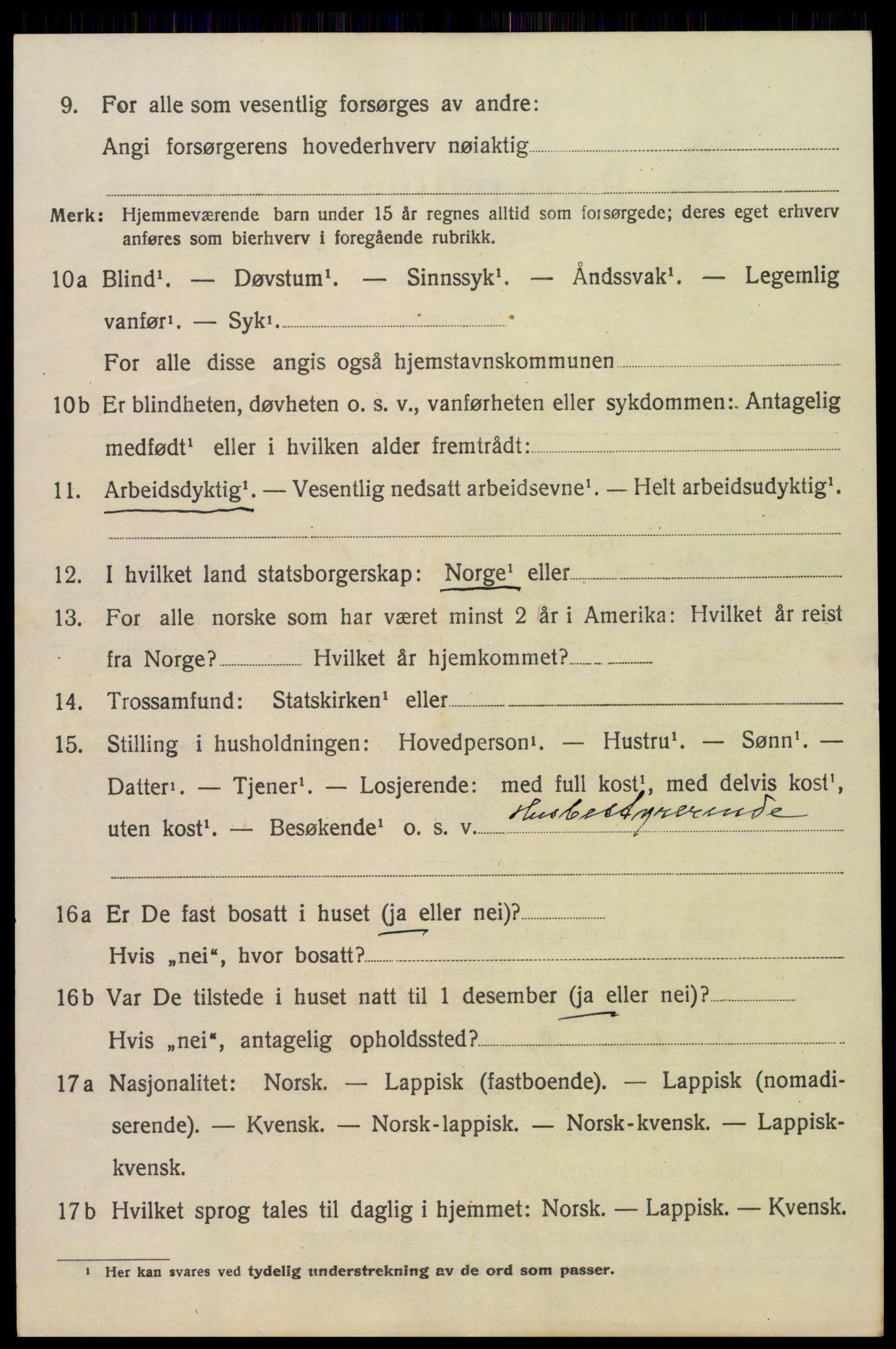 SAH, 1920 census for Eina, 1920, p. 1755