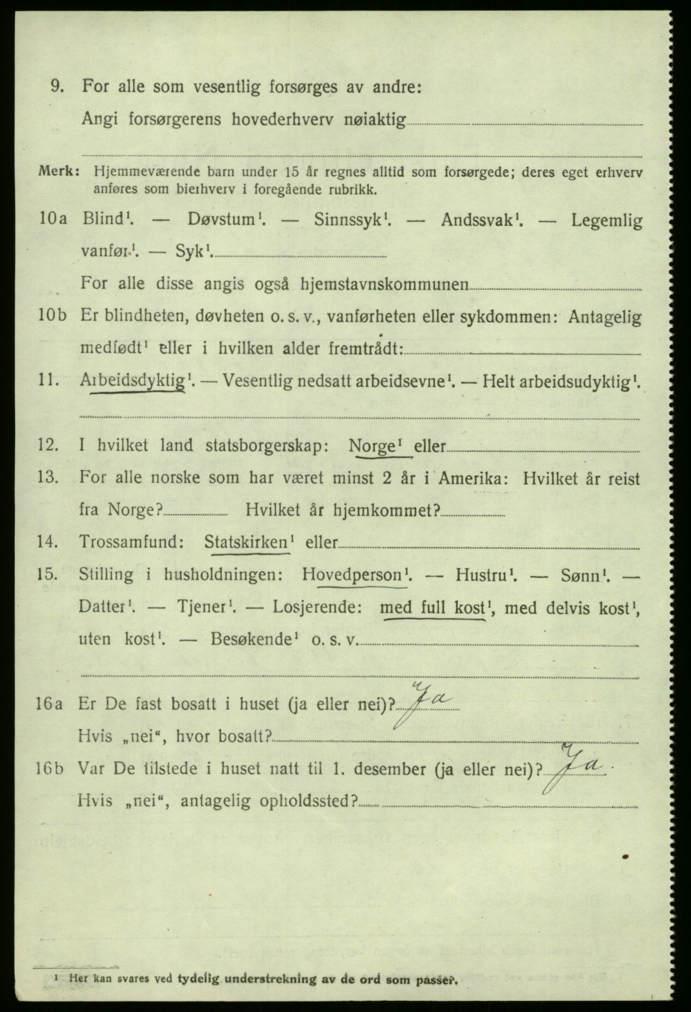 SAB, 1920 census for Vik, 1920, p. 2090