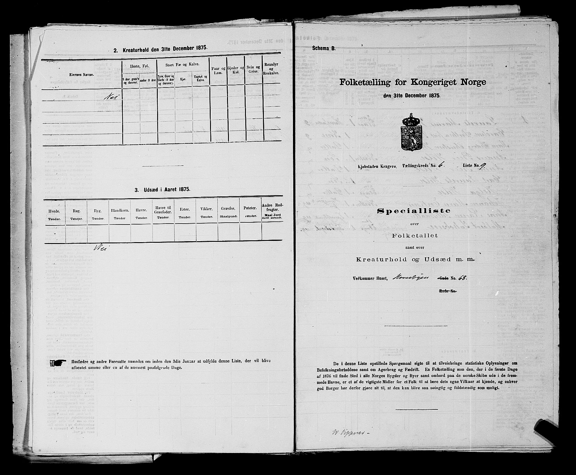 SAKO, 1875 census for 0801P Kragerø, 1875, p. 144