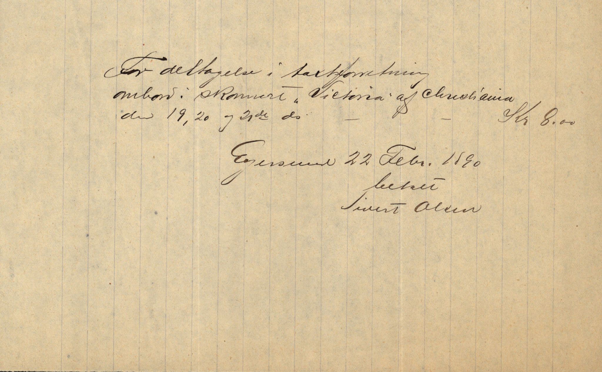 Pa 63 - Østlandske skibsassuranceforening, VEMU/A-1079/G/Ga/L0025/0002: Havaridokumenter / Victoria, St. Petersburg, Windsor, 1890, p. 24