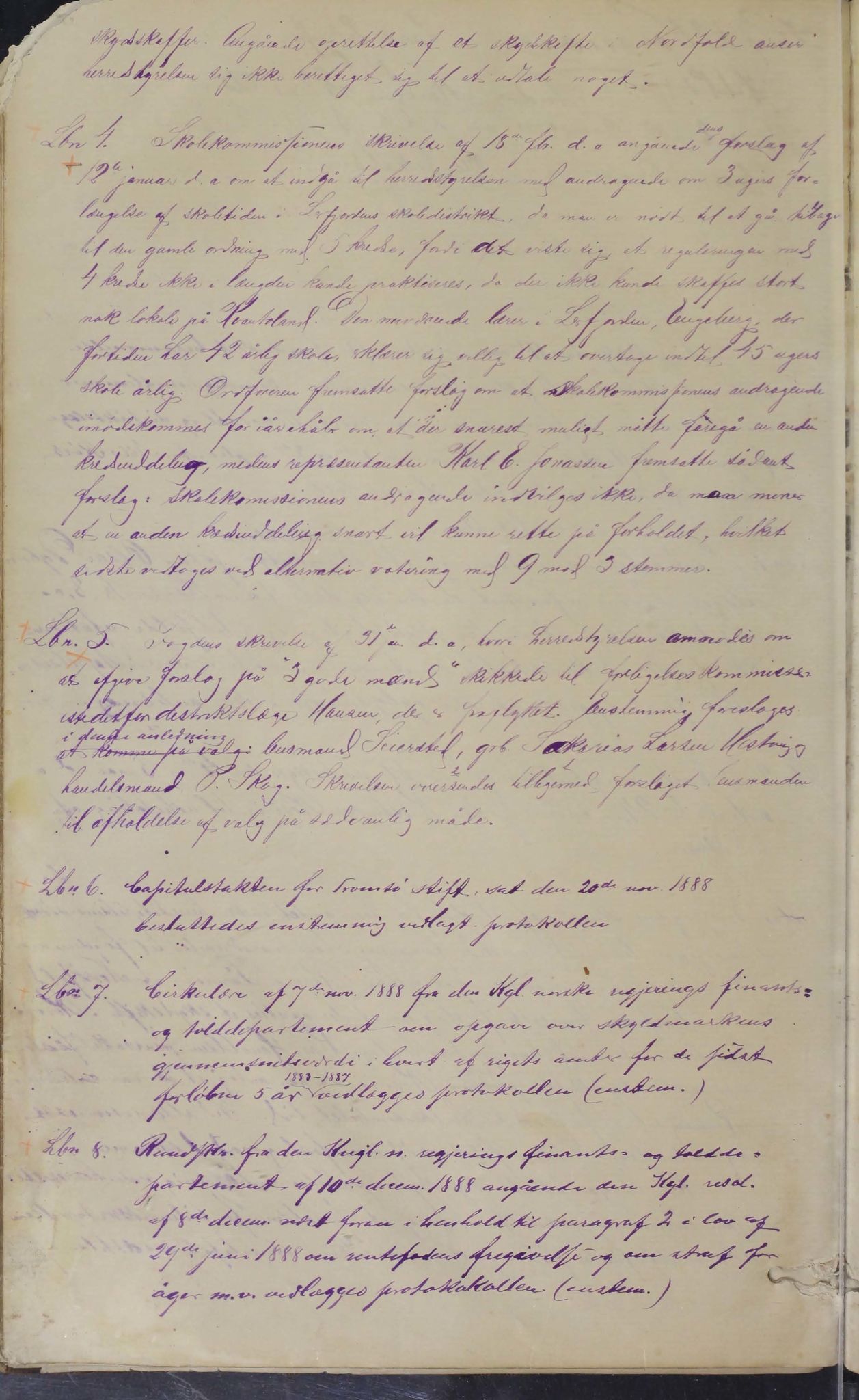 Sørfold kommune. Formannskap, AIN/K-18450.150/100/L0001: Forhandlingsprotokol for Sørfoldens formandskab, 1885-1902