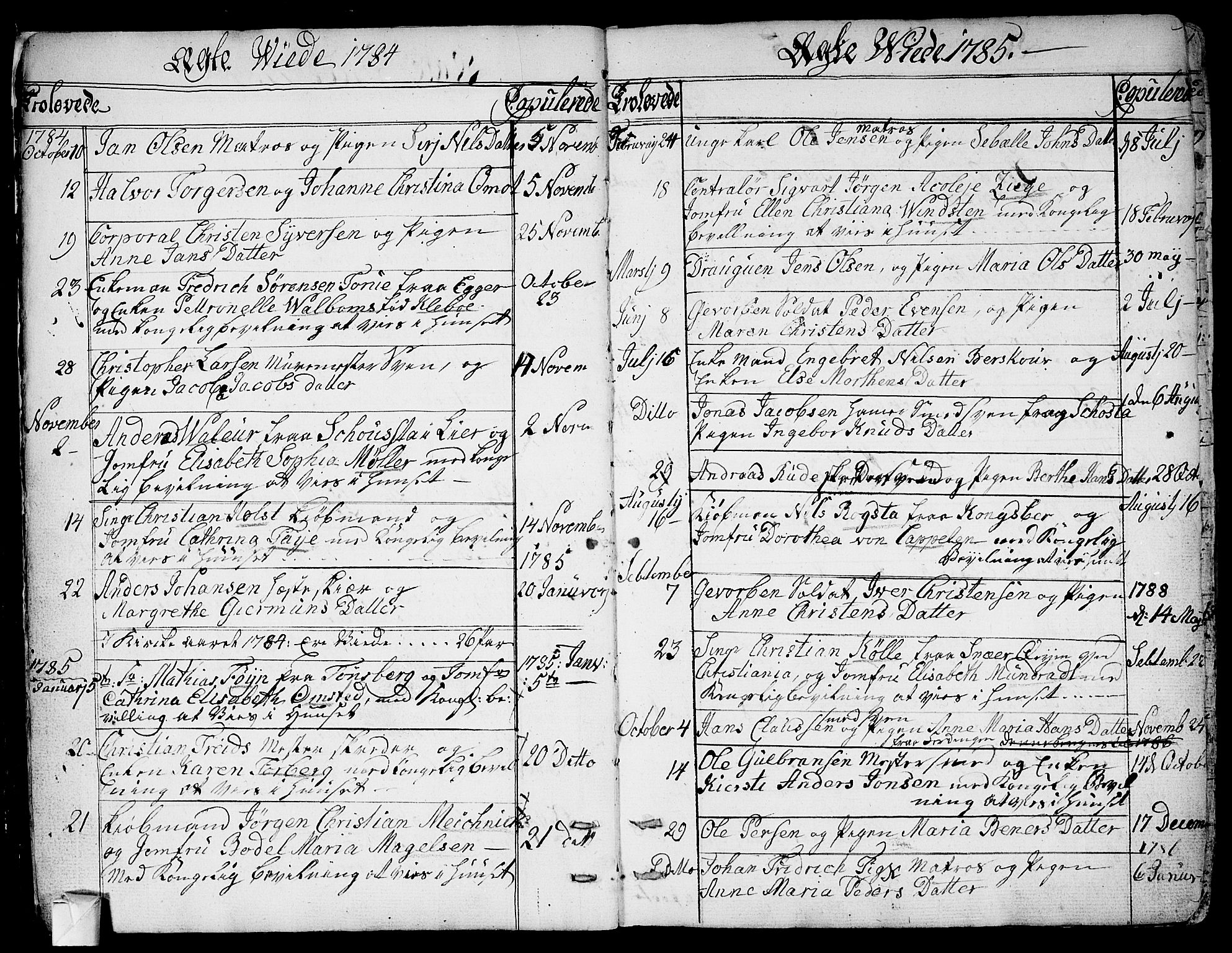 Bragernes kirkebøker, SAKO/A-6/F/Fa/L0006a: Parish register (official) no. I 6, 1782-1814