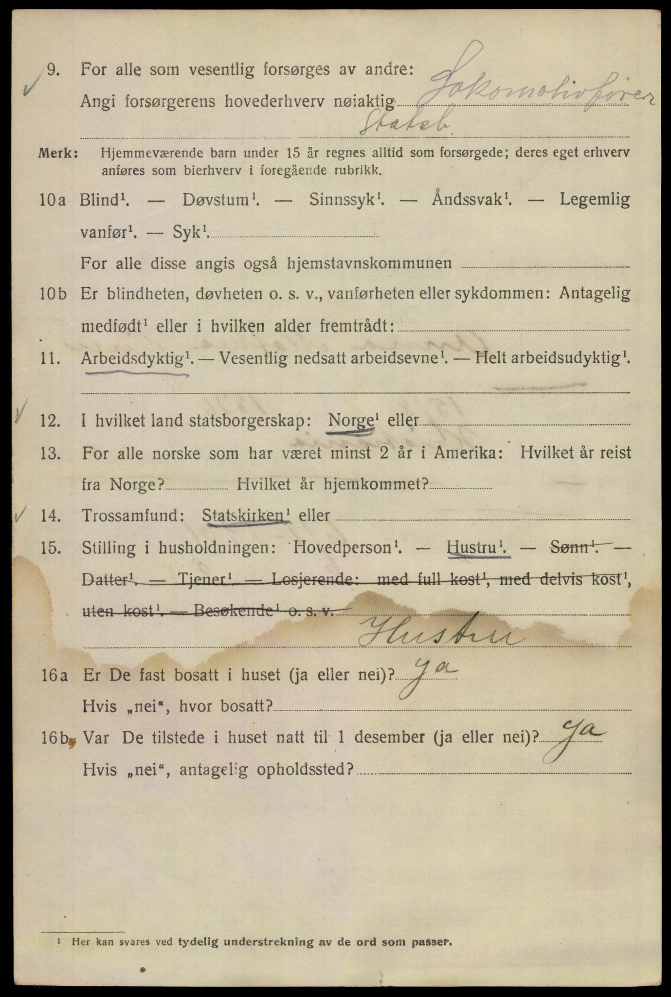 SAO, 1920 census for Kristiania, 1920, p. 210326