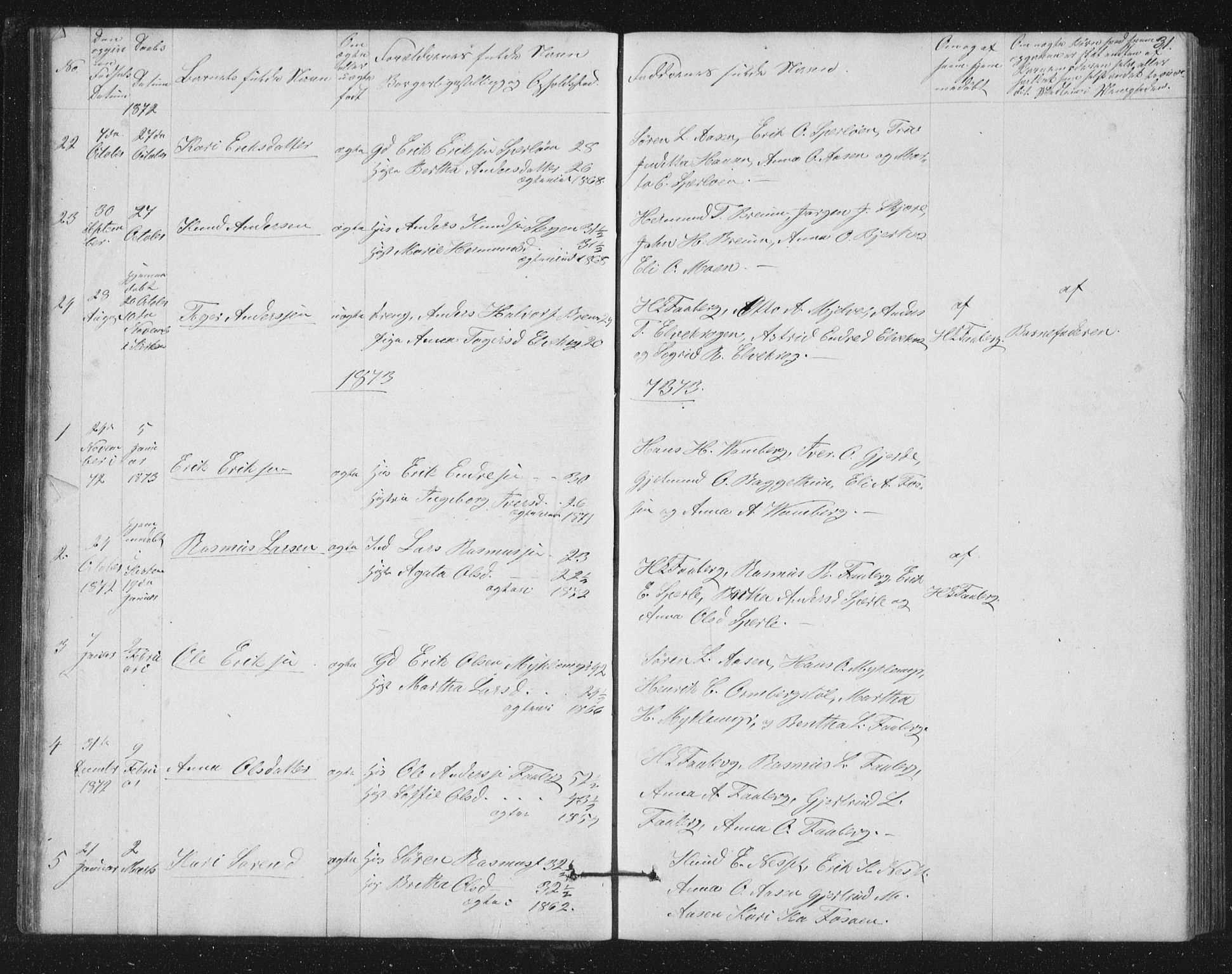 Jostedal sokneprestembete, AV/SAB-A-80601/H/Hab/Haba/L0001: Parish register (copy) no. A 1, 1861-1906, p. 31