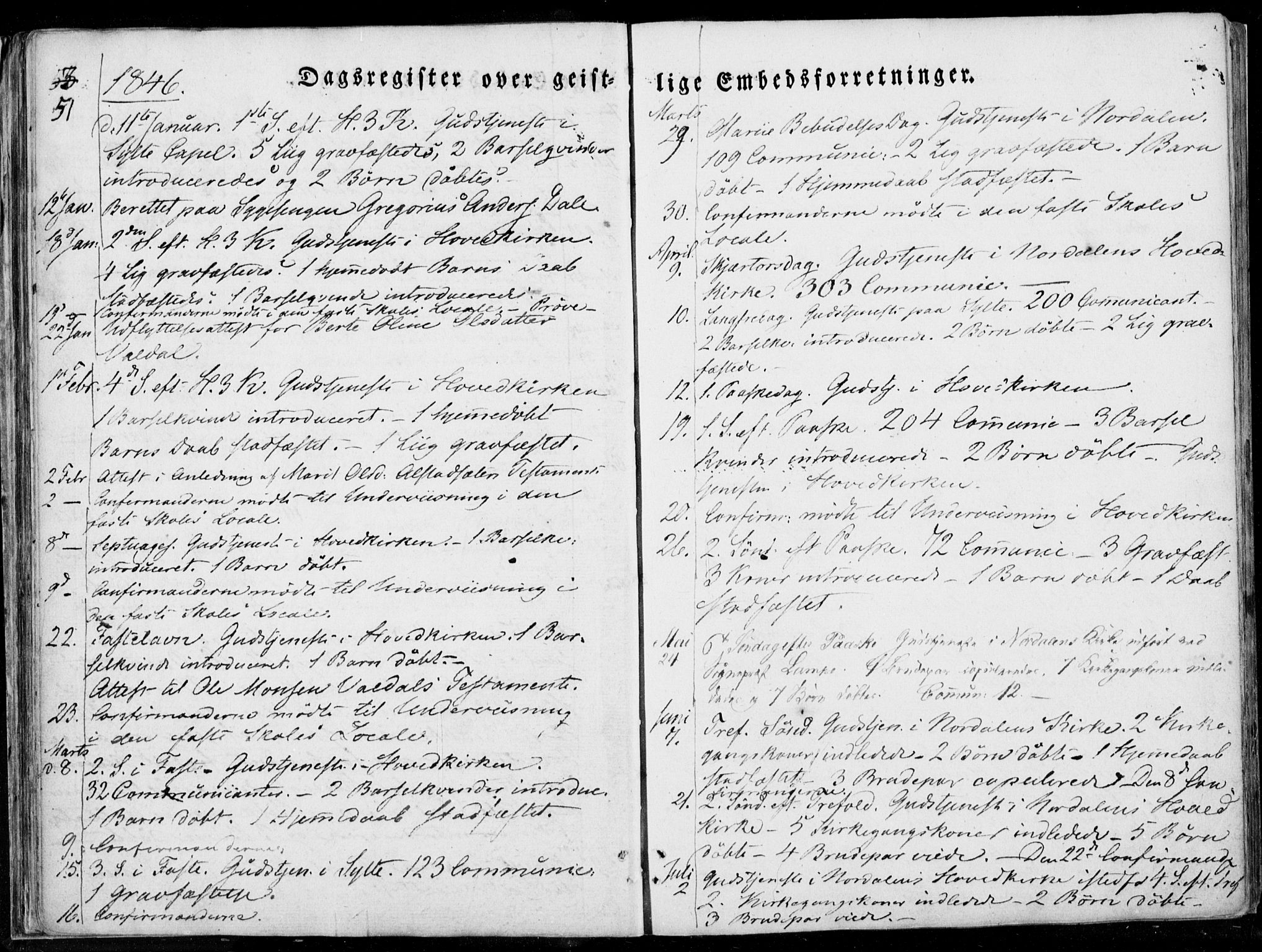 Ministerialprotokoller, klokkerbøker og fødselsregistre - Møre og Romsdal, SAT/A-1454/519/L0247: Parish register (official) no. 519A06, 1827-1846, p. 51