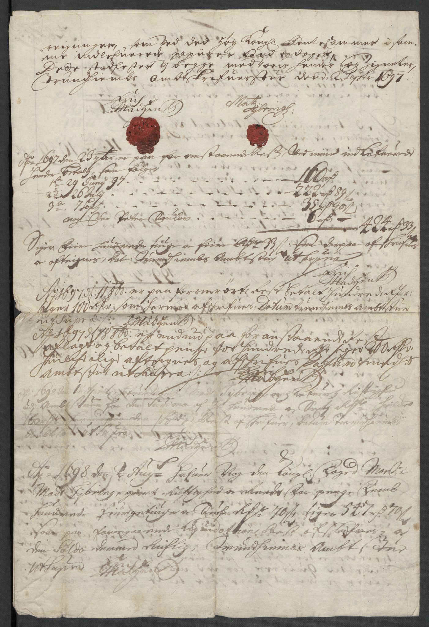 Rentekammeret inntil 1814, Reviderte regnskaper, Fogderegnskap, AV/RA-EA-4092/R61/L4106: Fogderegnskap Strinda og Selbu, 1696-1697, p. 21