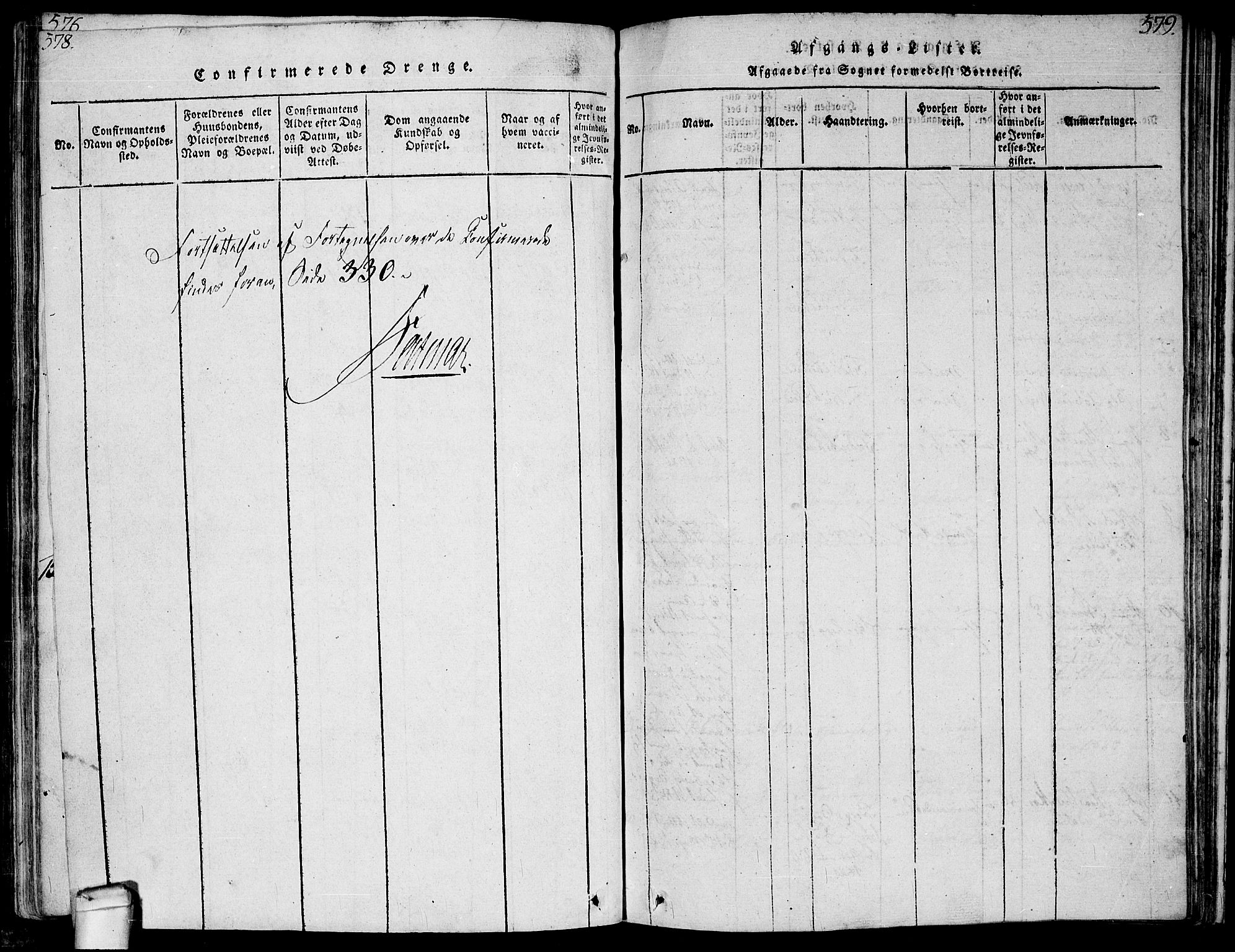 Hvaler prestekontor Kirkebøker, AV/SAO-A-2001/F/Fa/L0005: Parish register (official) no. I 5, 1816-1845, p. 578-579