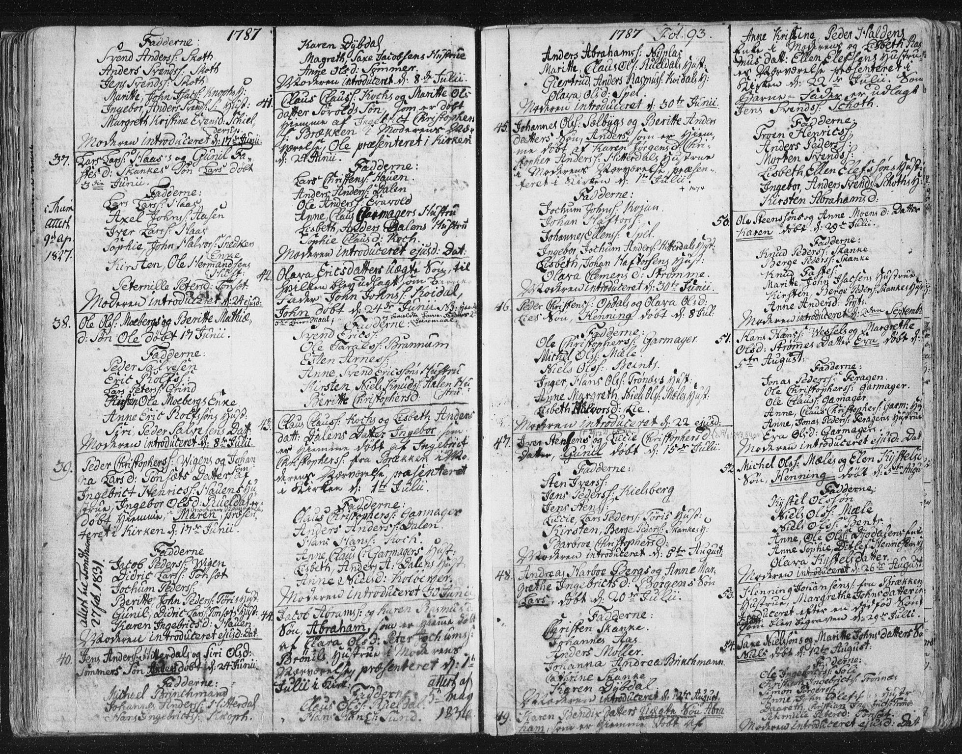 Ministerialprotokoller, klokkerbøker og fødselsregistre - Sør-Trøndelag, SAT/A-1456/681/L0926: Parish register (official) no. 681A04, 1767-1797, p. 93