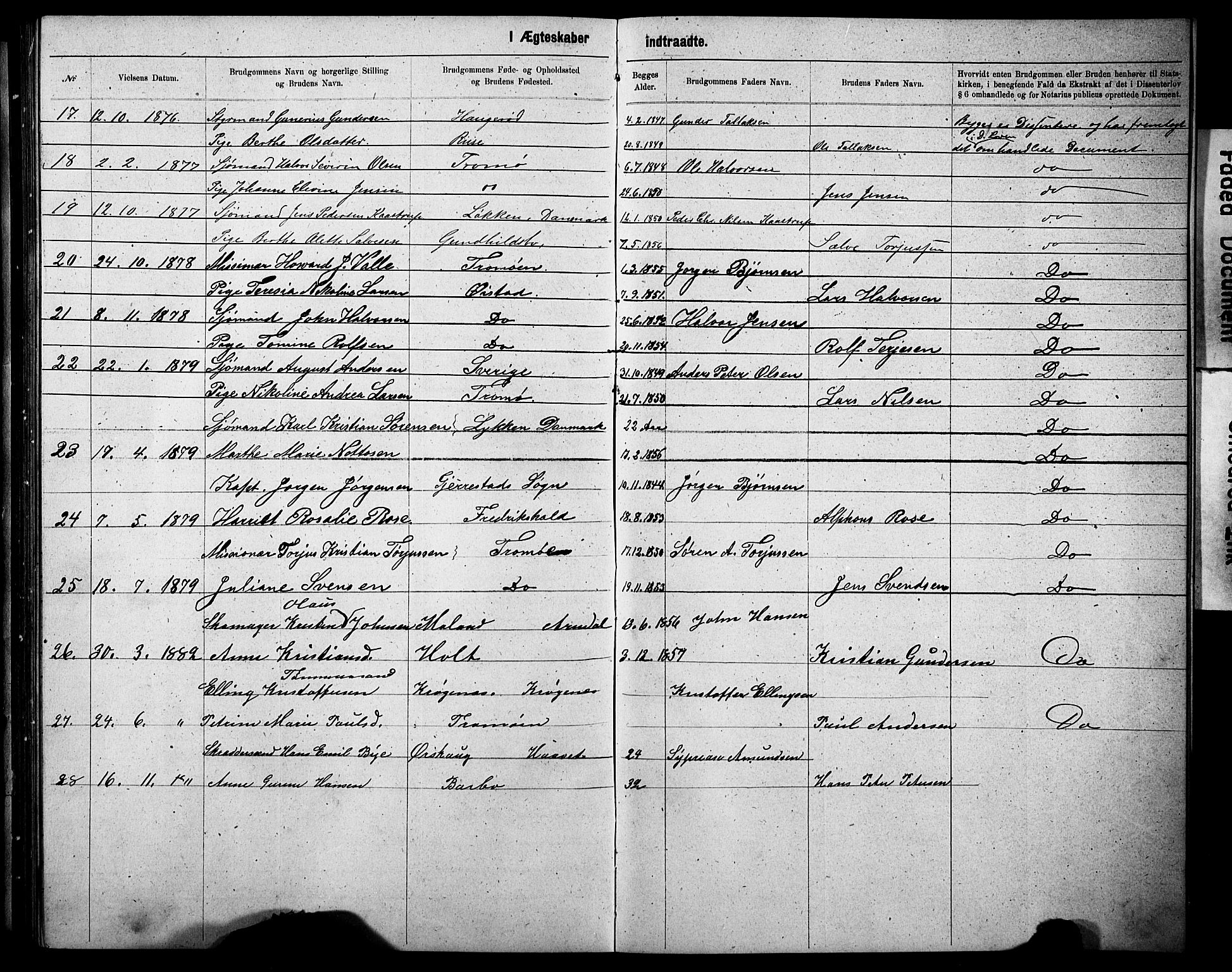 Metodistmenigheten, Arendal, AV/SAK-1292-0011/F/Fa/L0002: Dissenter register no. F-3, 1867-1884