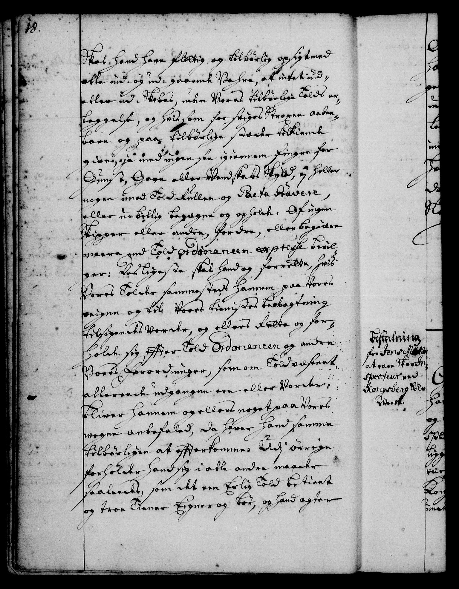 Rentekammeret, Kammerkanselliet, RA/EA-3111/G/Gg/Gge/L0001: Norsk bestallingsprotokoll med register (merket RK 53.25), 1720-1730, p. 18